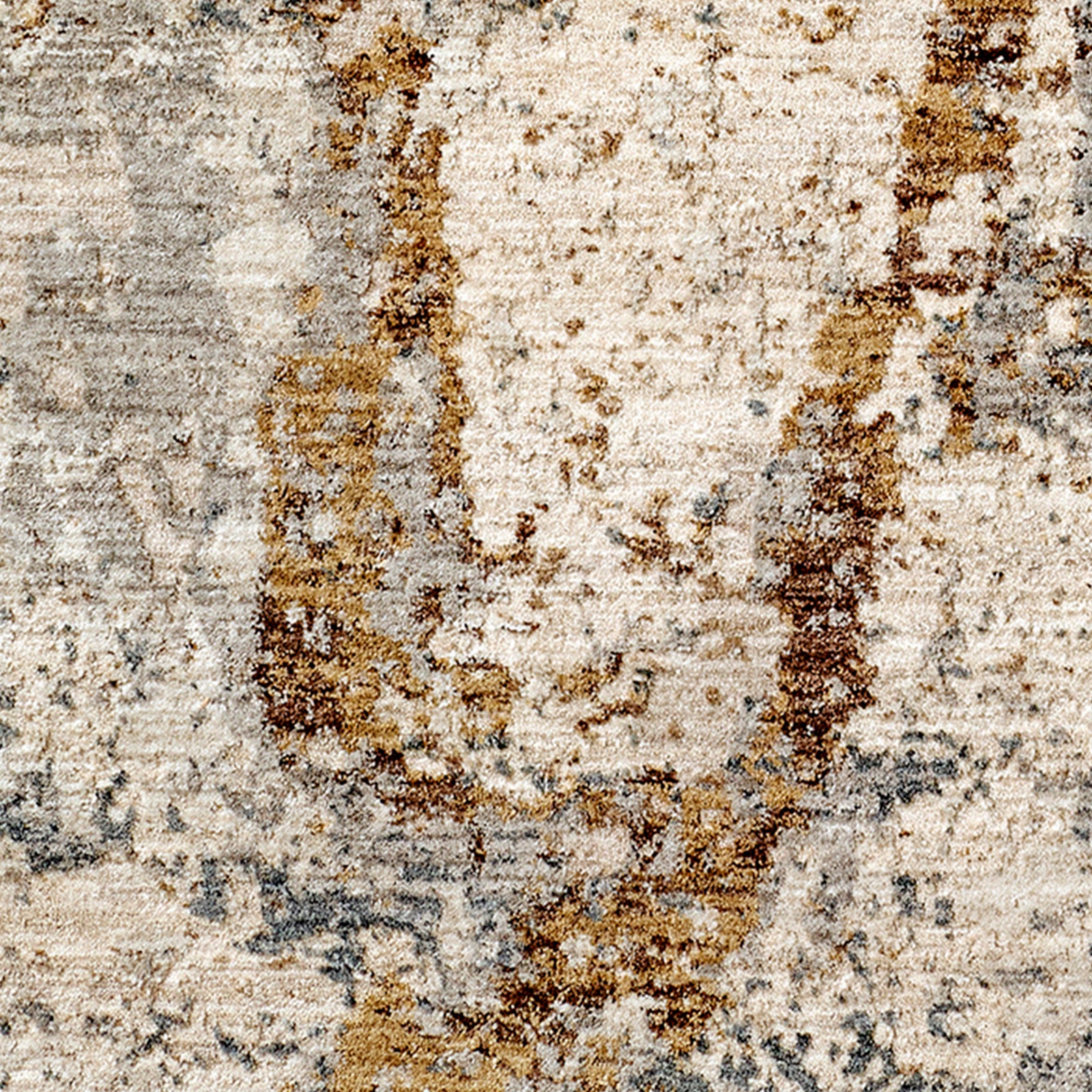 Arda Abstract Modern Marble Taupe & Medium Grey Polyester Rug 152x225cm - colour swatch