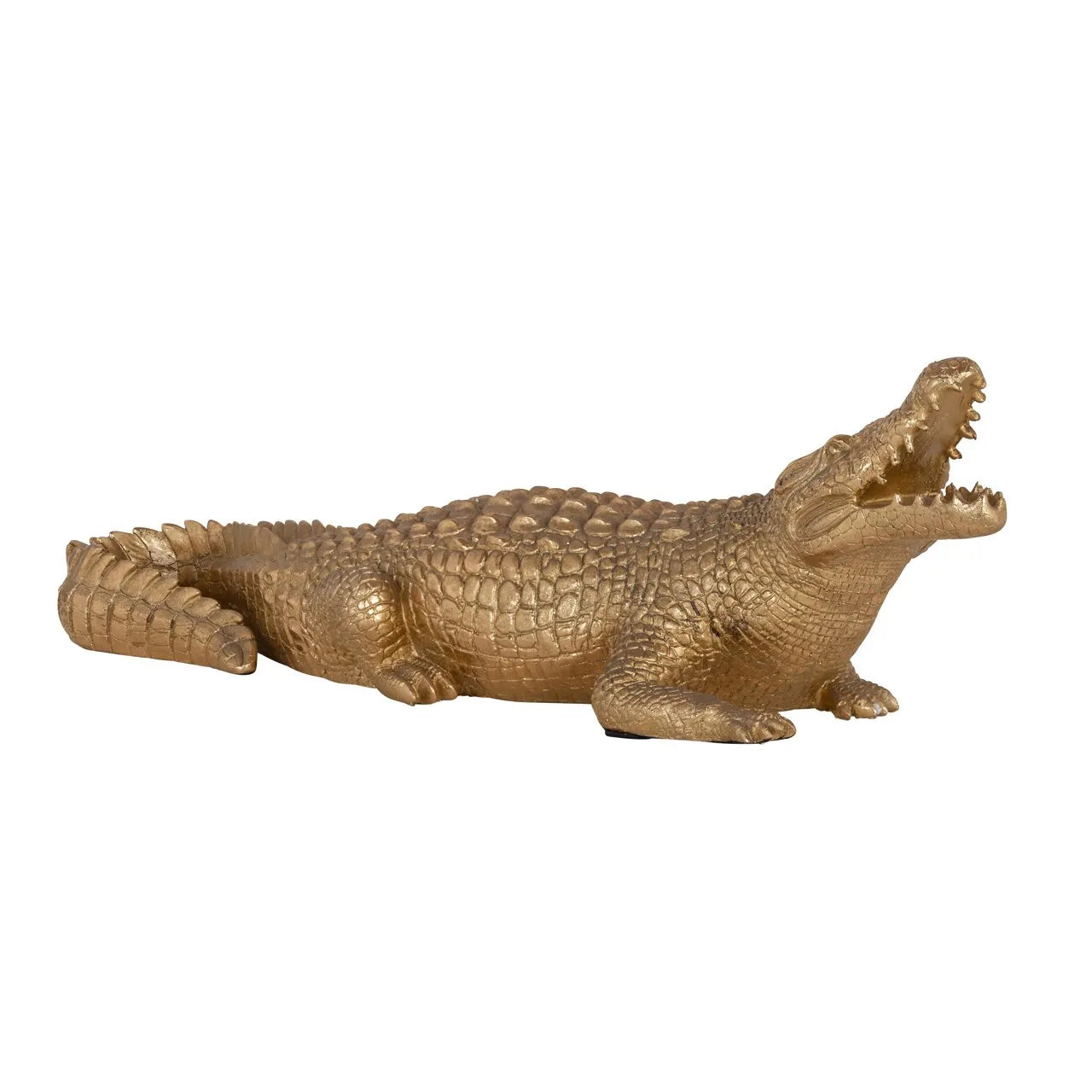 Richmond Interiors Art Deco Gold Crocodile Ornament Small