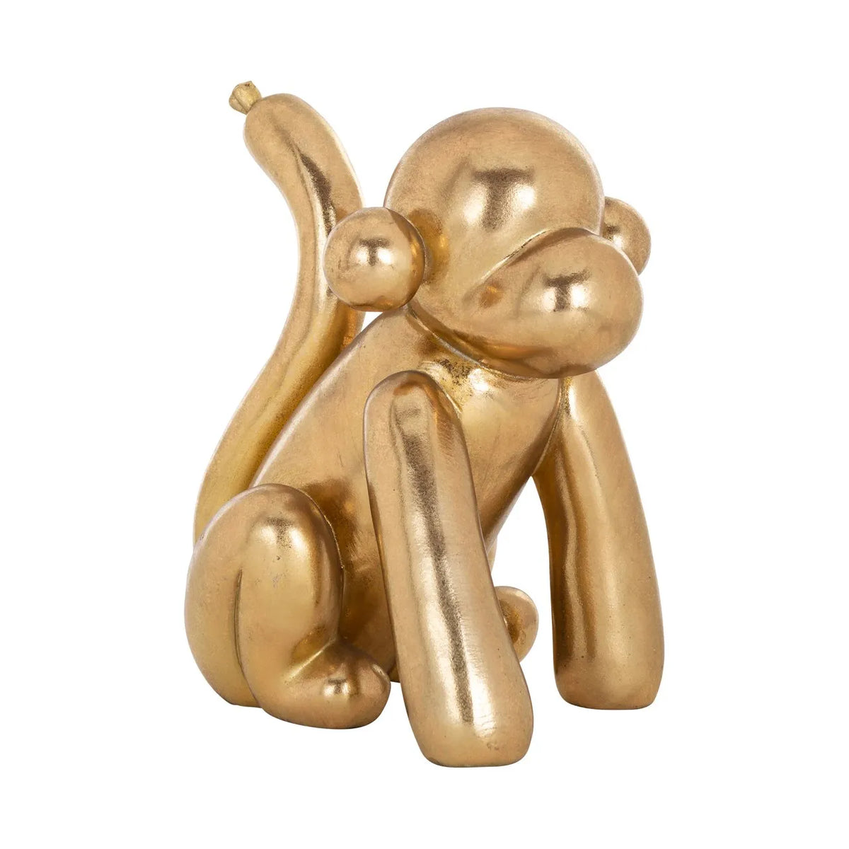 Richmond Interiors Art Deco Gold Balloon Monkey Ornament
