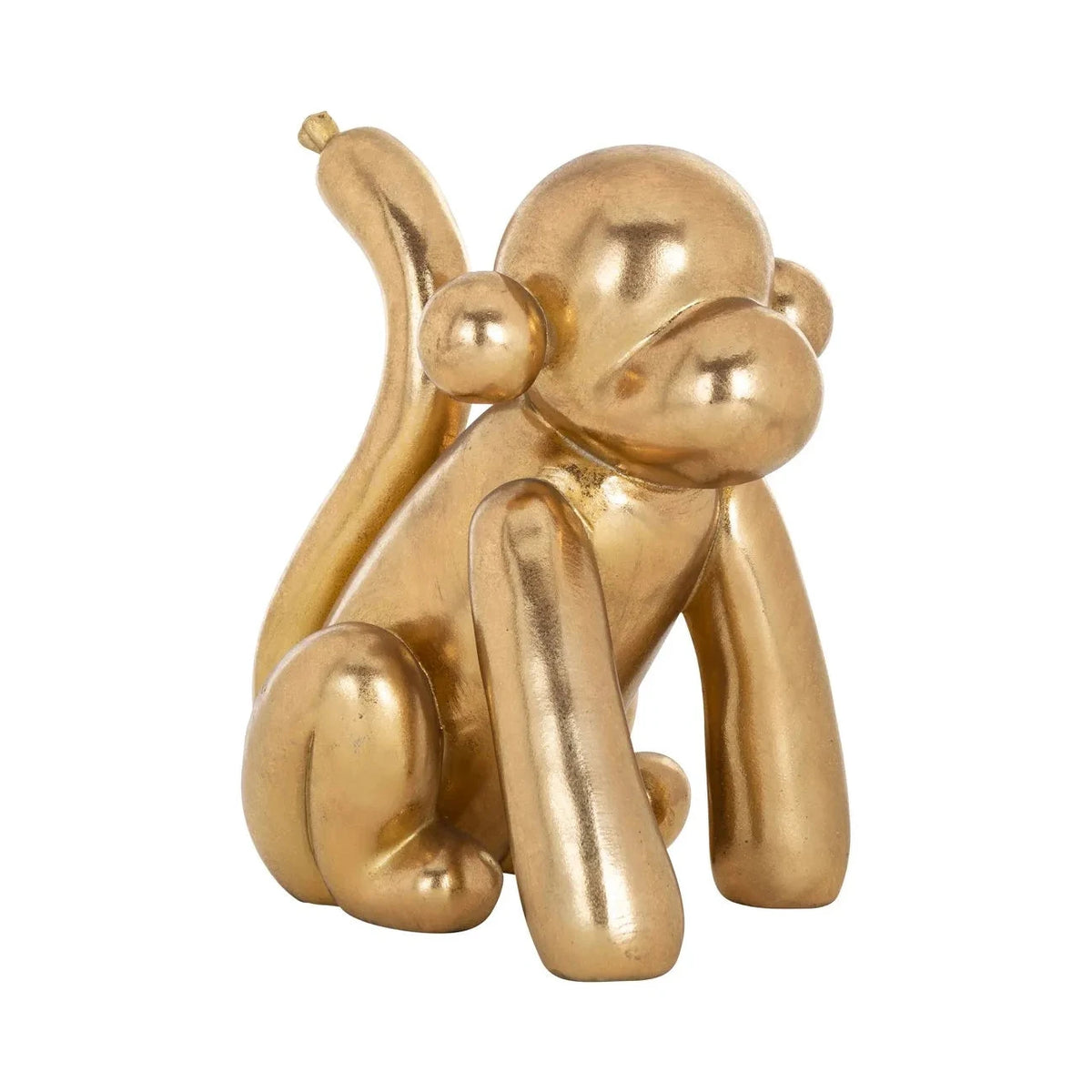 Richmond Interiors Art Deco Gold Balloon Monkey Ornament