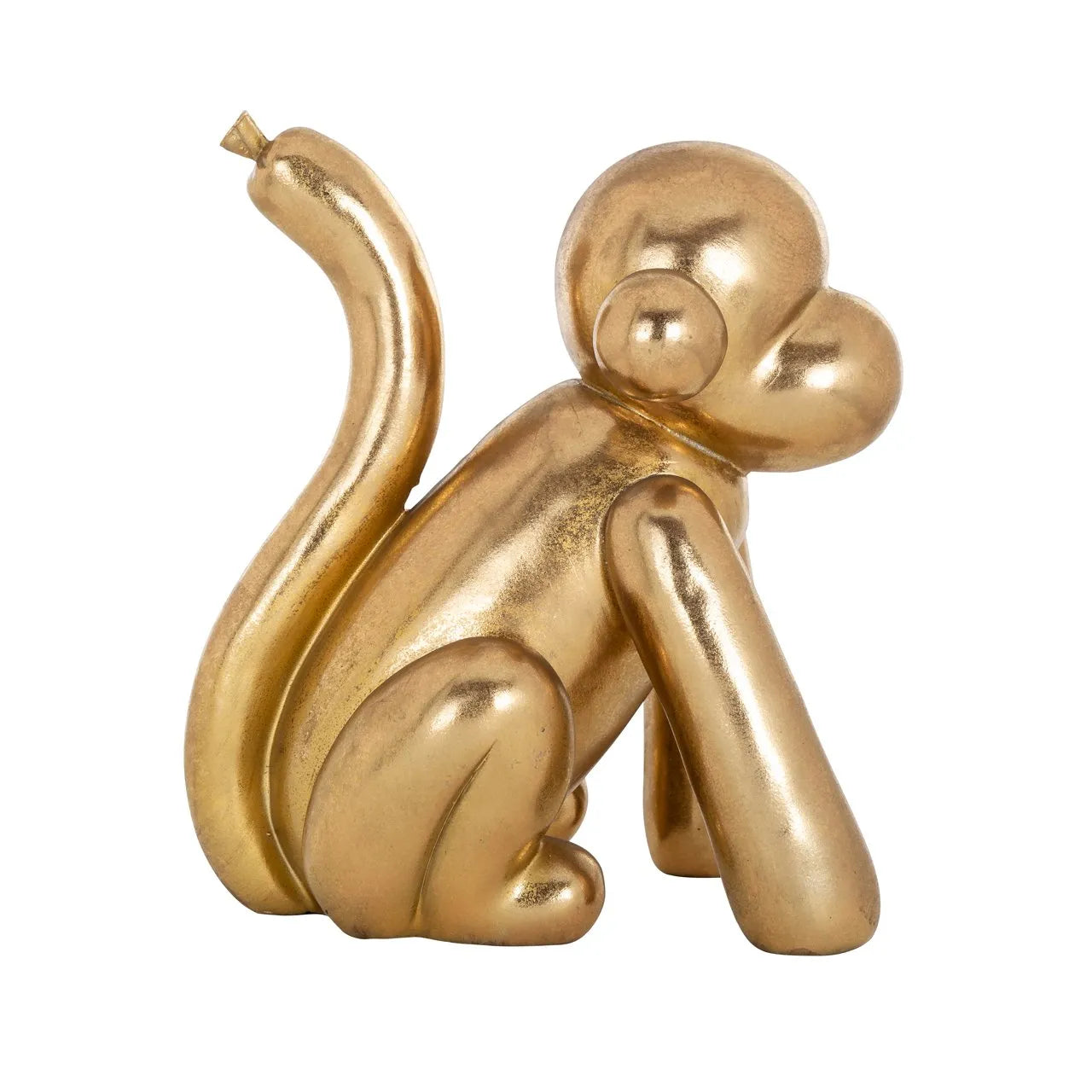Richmond Interiors Art Deco Gold Balloon Monkey Ornament