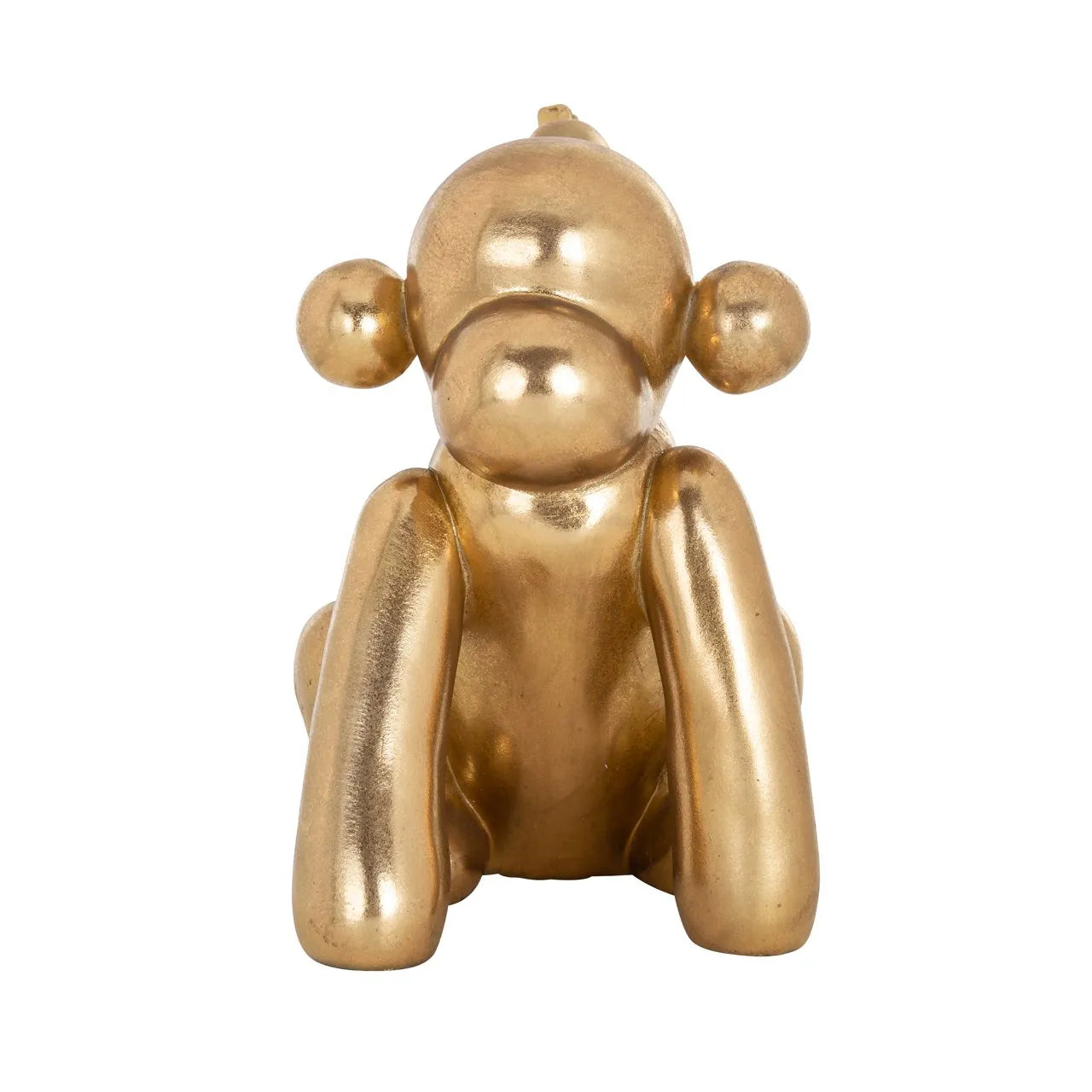 Richmond Interiors Art Deco Gold Balloon Monkey Ornament