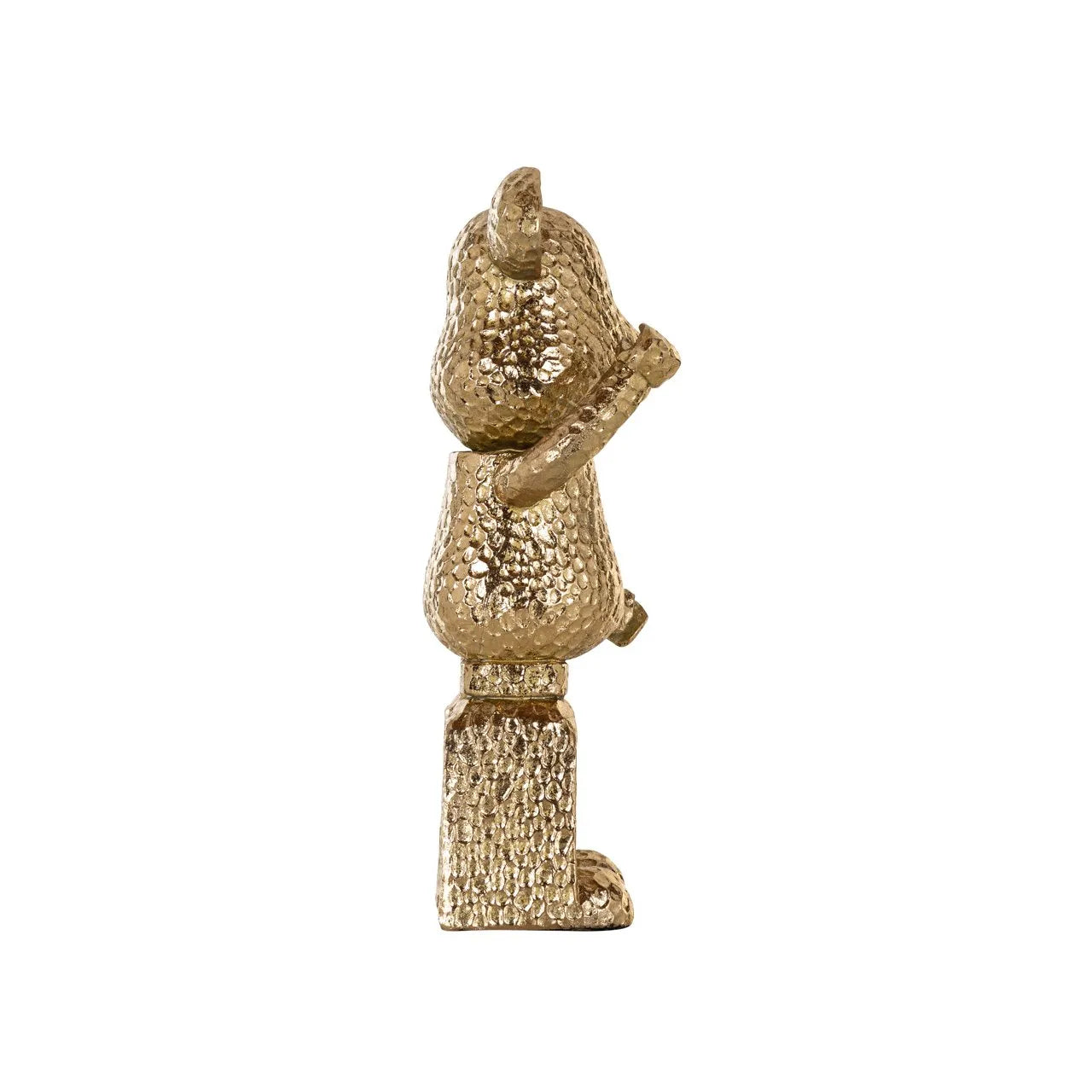 Richmond Interiors Art Deco Hammered Gold Standing Bear Ornament