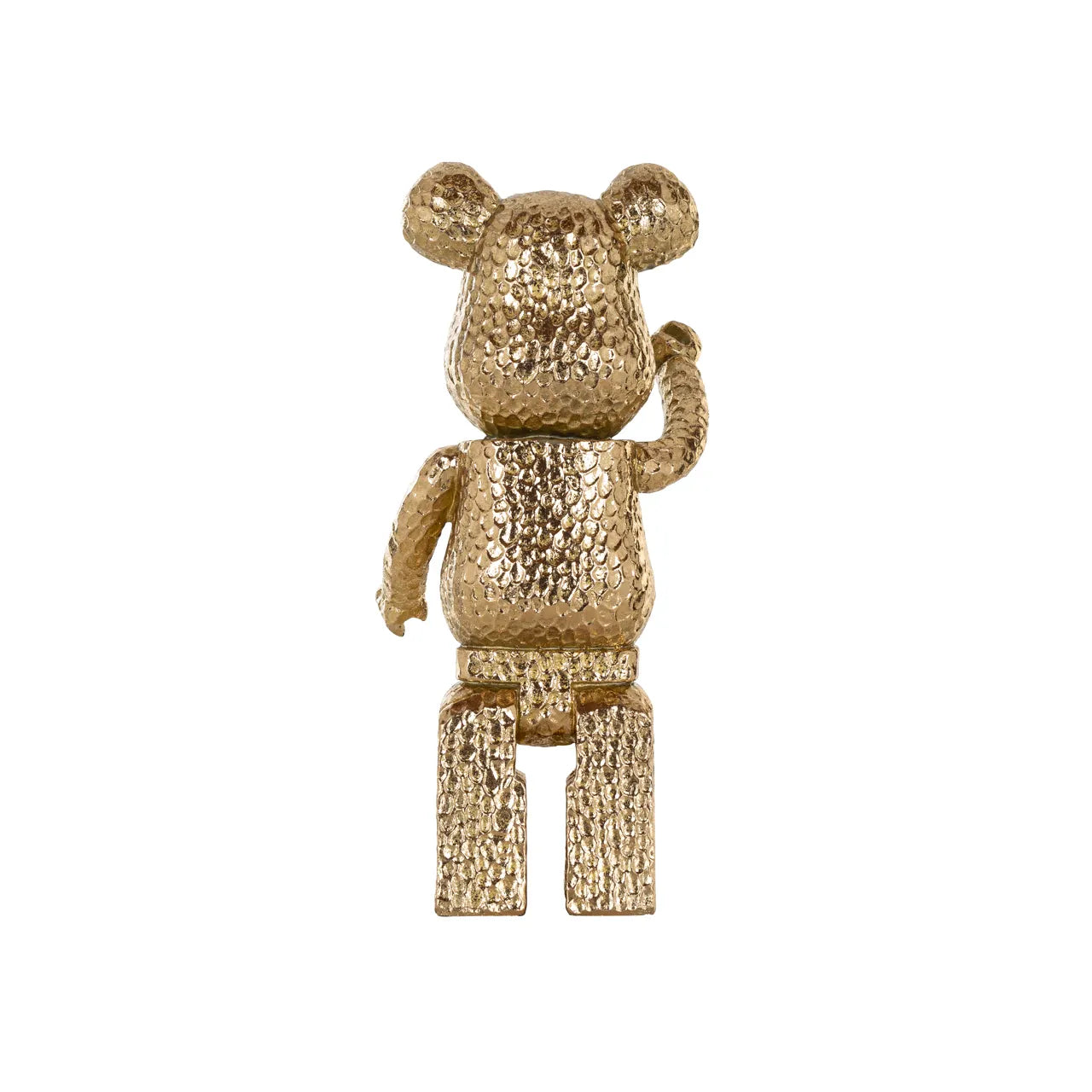 Richmond Interiors Art Deco Hammered Gold Standing Bear Ornament