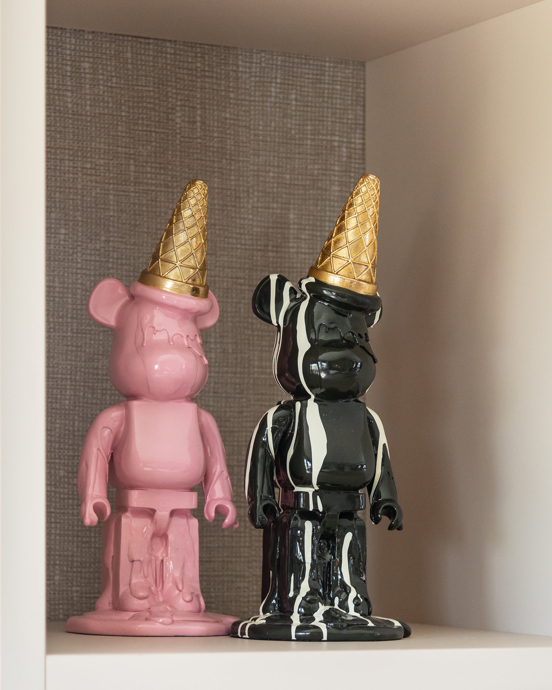 Richmond Interiors Art Deco Melting Pink Ice Cream Bear Ornament