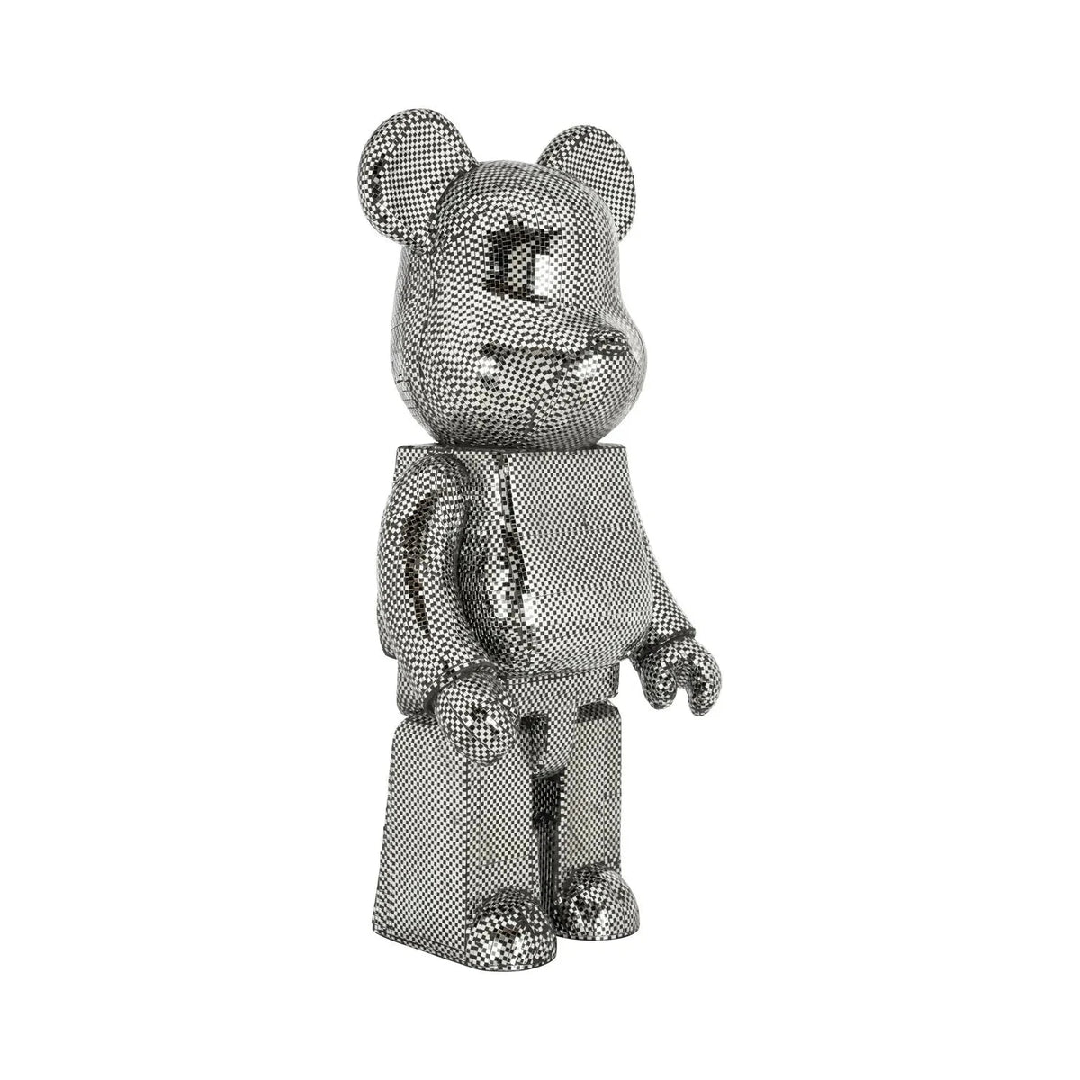 Richmond Interiors Art Deco Chrome Mosaic Giant Standing Bear | Large