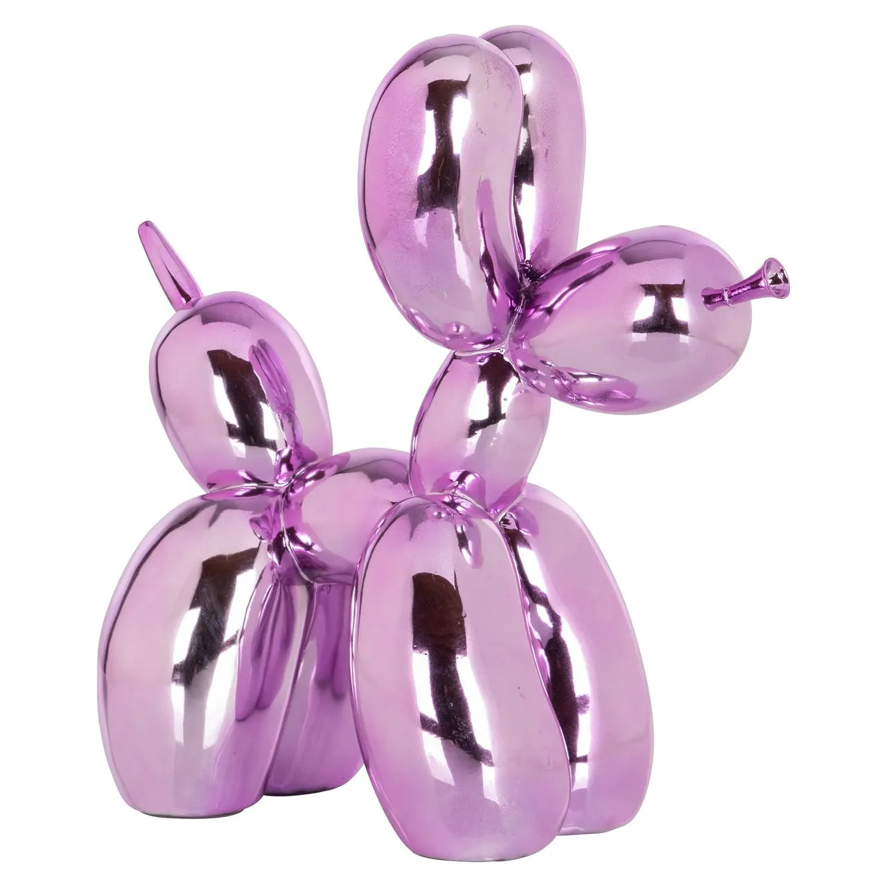 Richmond Interiors Art Deco Metallic Pink Balloon Dog Ornament
