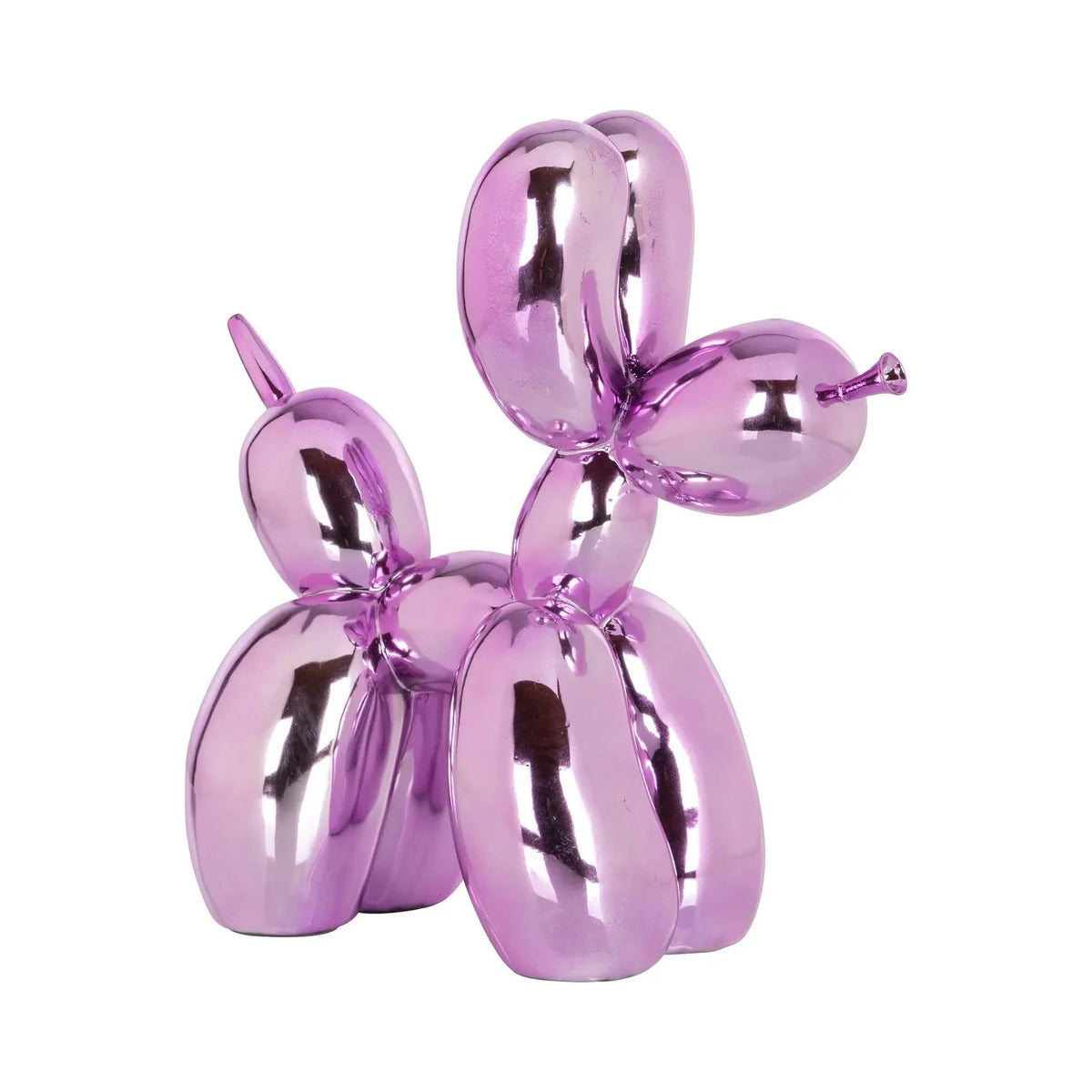 Richmond Interiors Art Deco Metallic Pink Balloon Dog Ornament