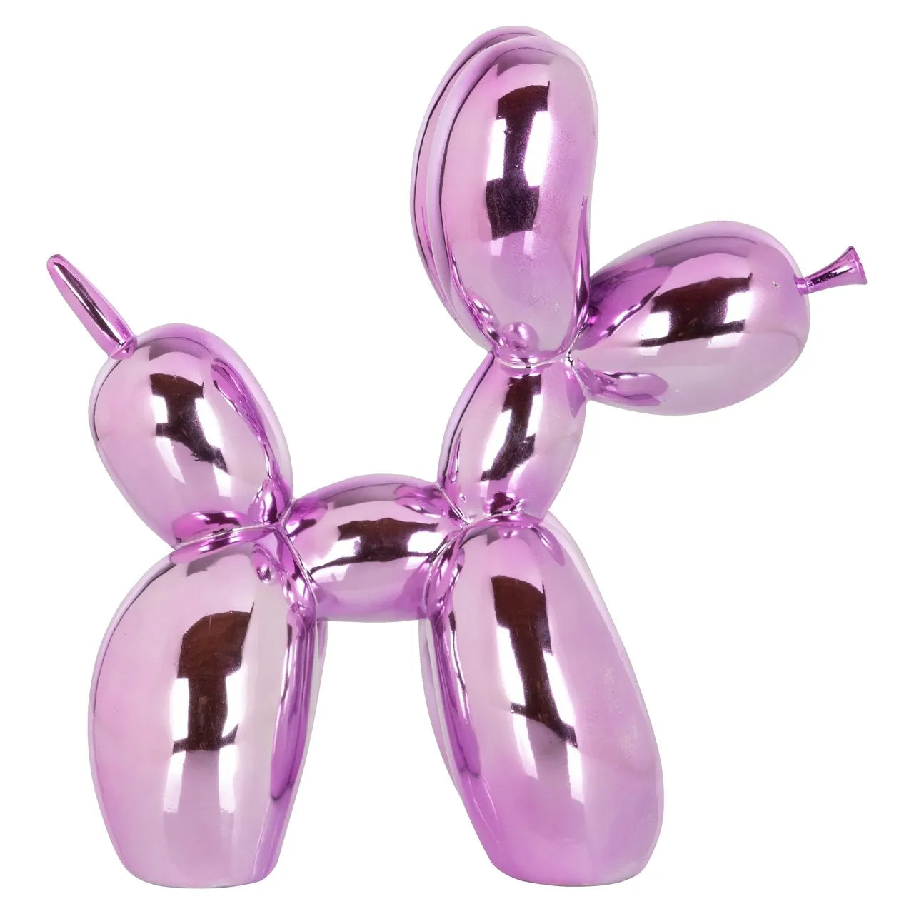 Richmond Interiors Art Deco Metallic Pink Balloon Dog Ornament