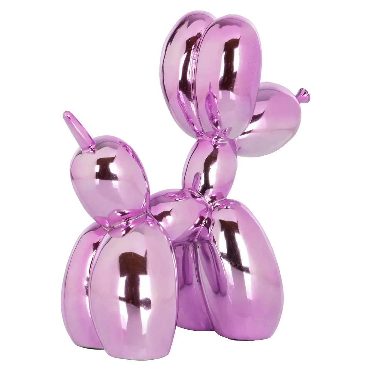 Richmond Interiors Art Deco Metallic Pink Balloon Dog Ornament