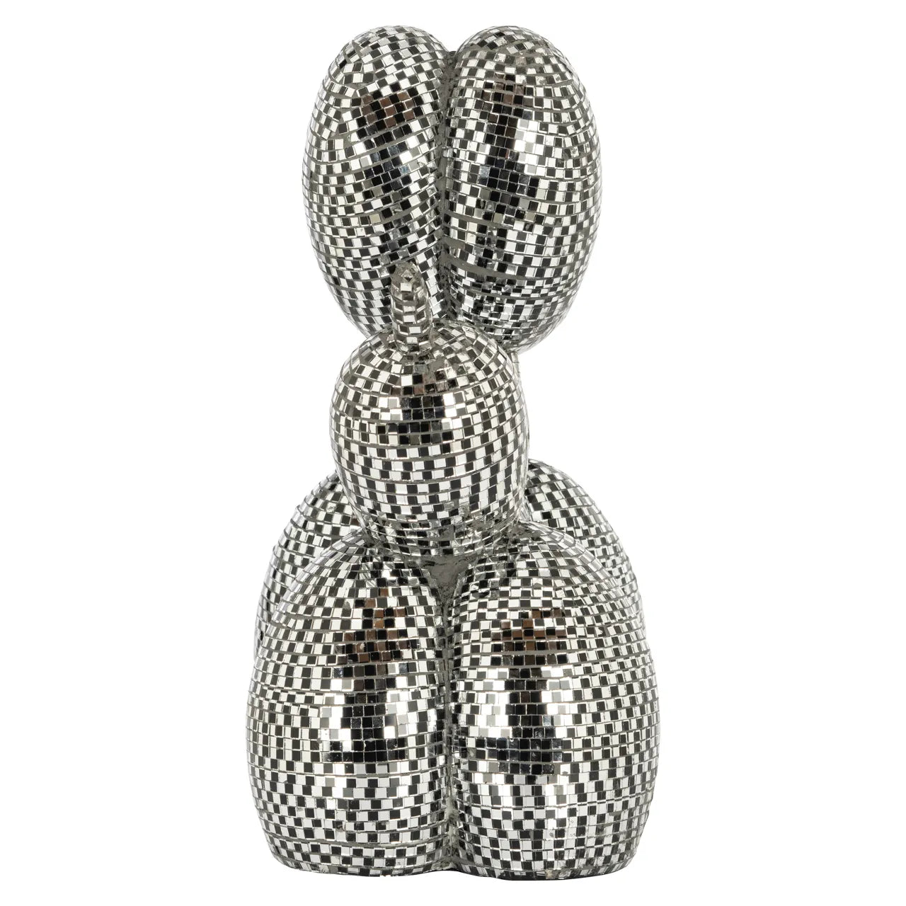 Richmond Interiors Art Deco Disco Mirrored Balloon Dog Ornament Small