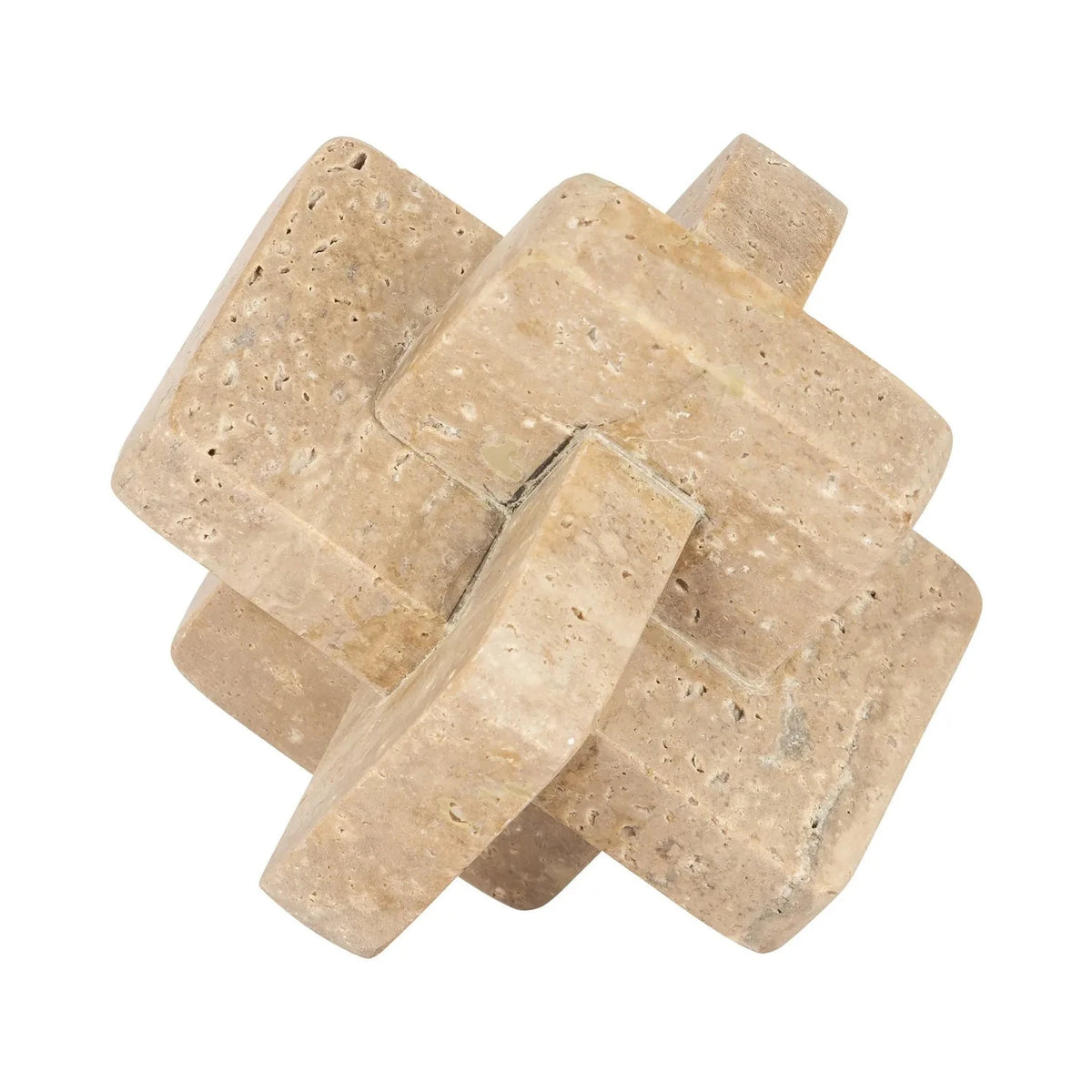 Richmond Interiors Mony Natural Beige Stone Decorative Link Ornament