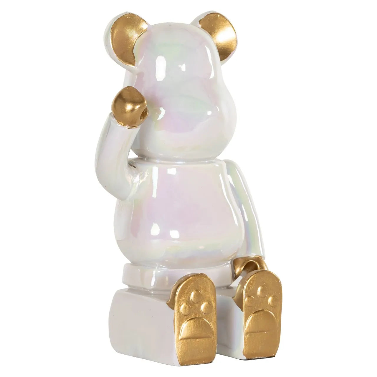 Richmond Interiors Art Deco Berlyn White Bear Ornament