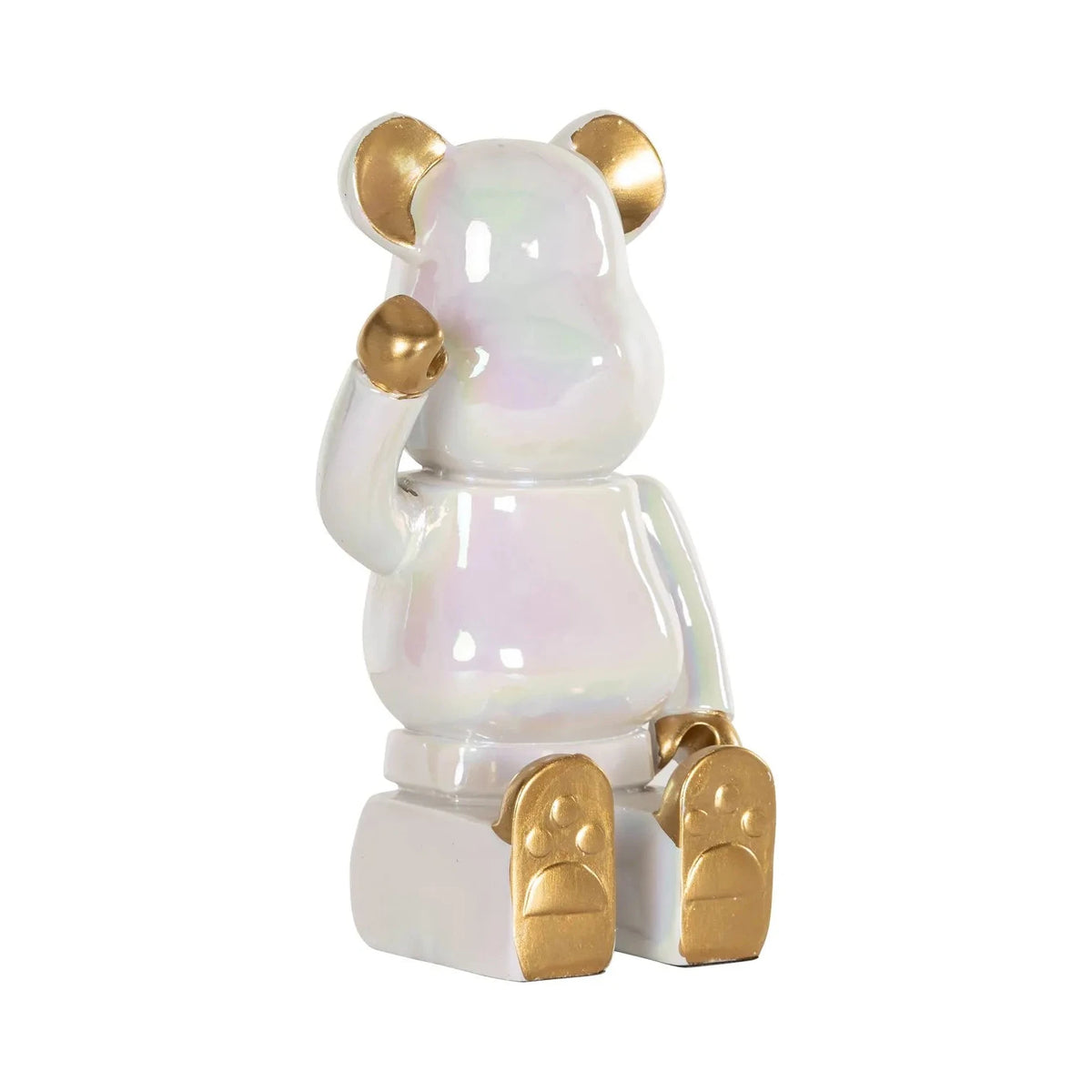 Richmond Interiors Art Deco Berlyn White Bear Ornament