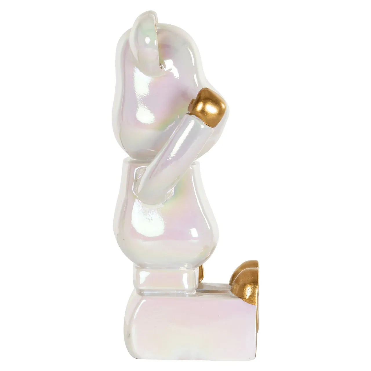 Richmond Interiors Art Deco Berlyn White Bear Ornament