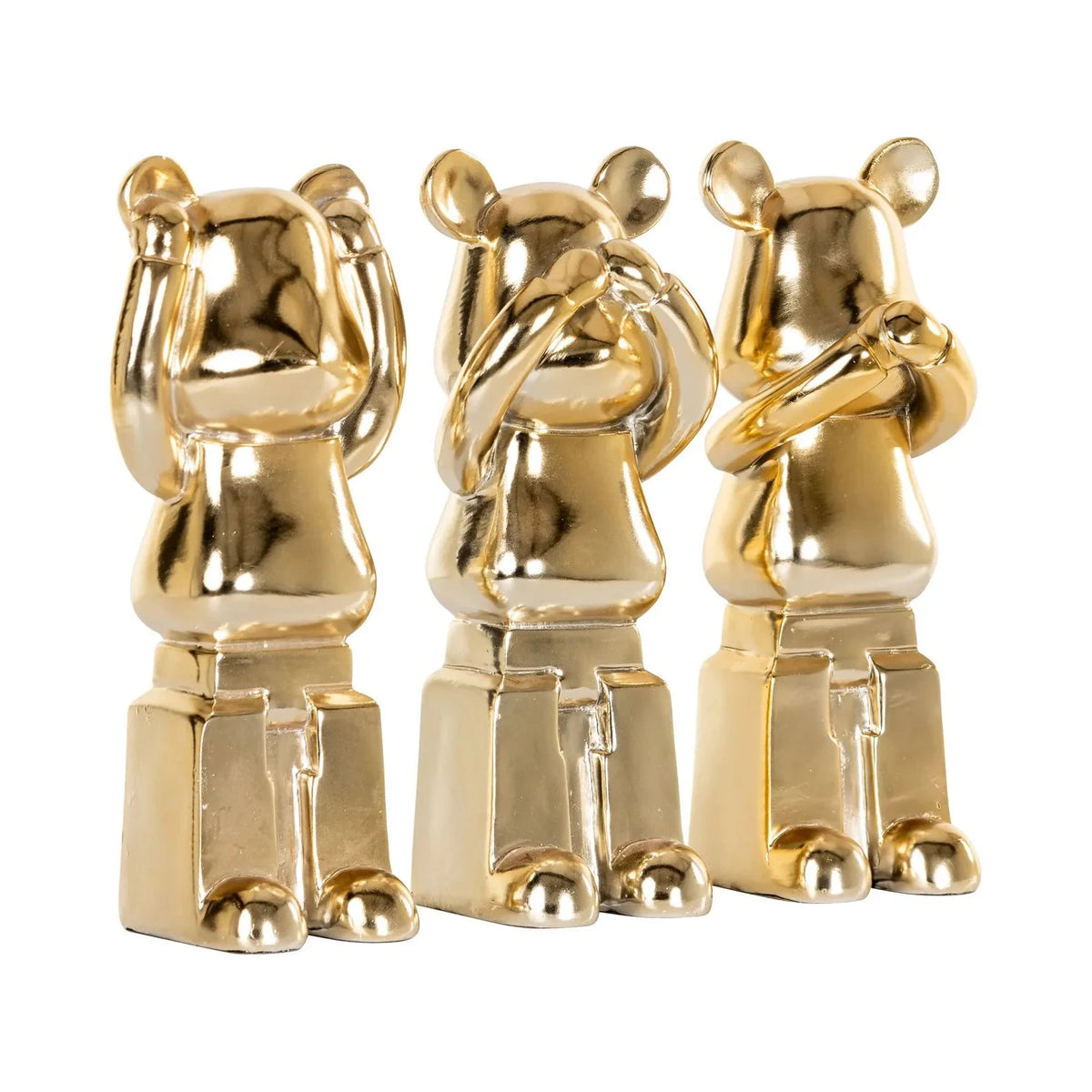 Set of 3 Richmond Interiors Art Deco Berna Bears - CLEARANCE