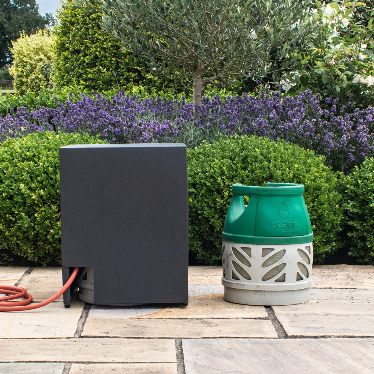 Fire Pit Aluminium 5Kg Gas Bottle Cover - Charcoal Black