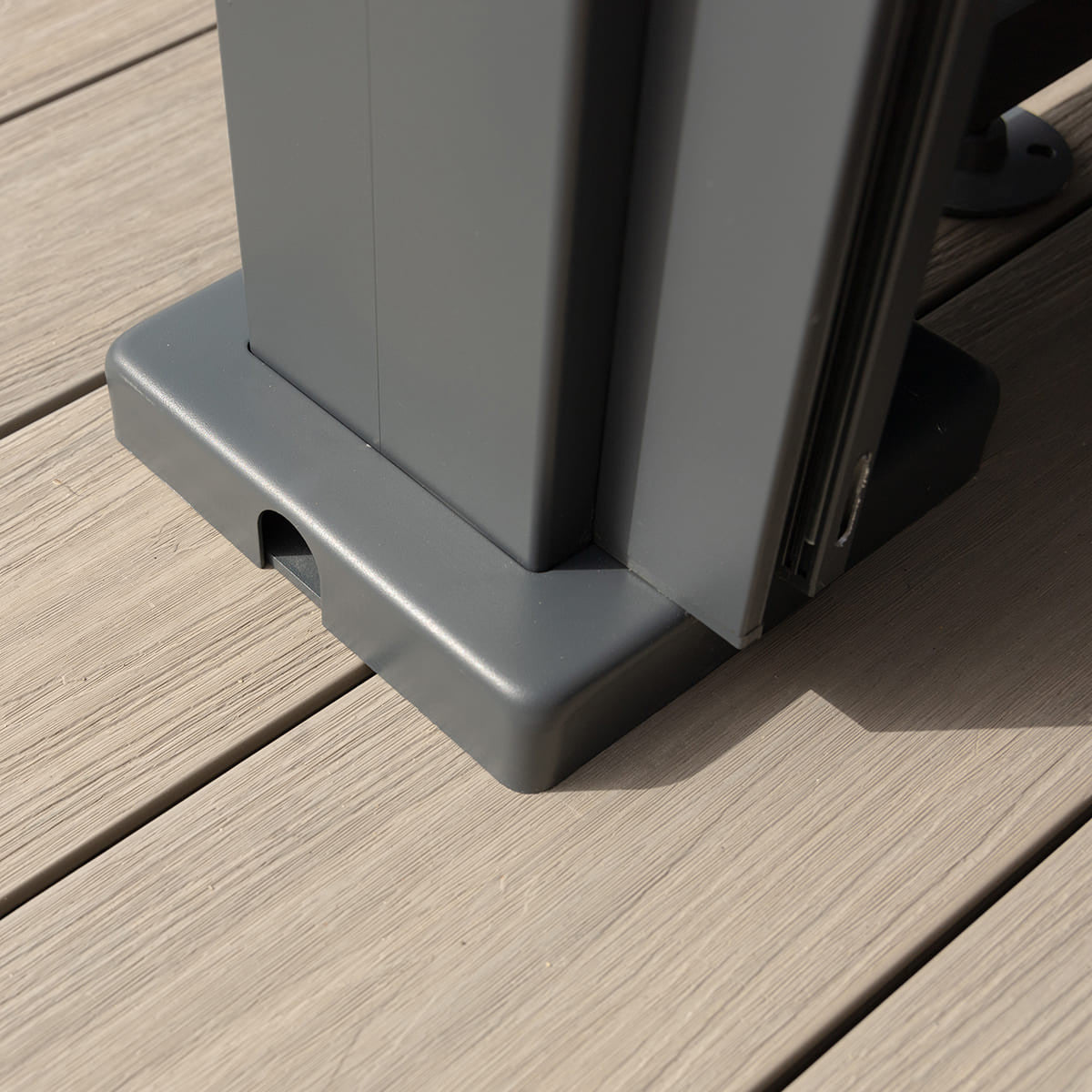 Eden Grey Aluminium Pergola Rectangular 3m x 4m - Electric Louvre Roof & LED Lighting