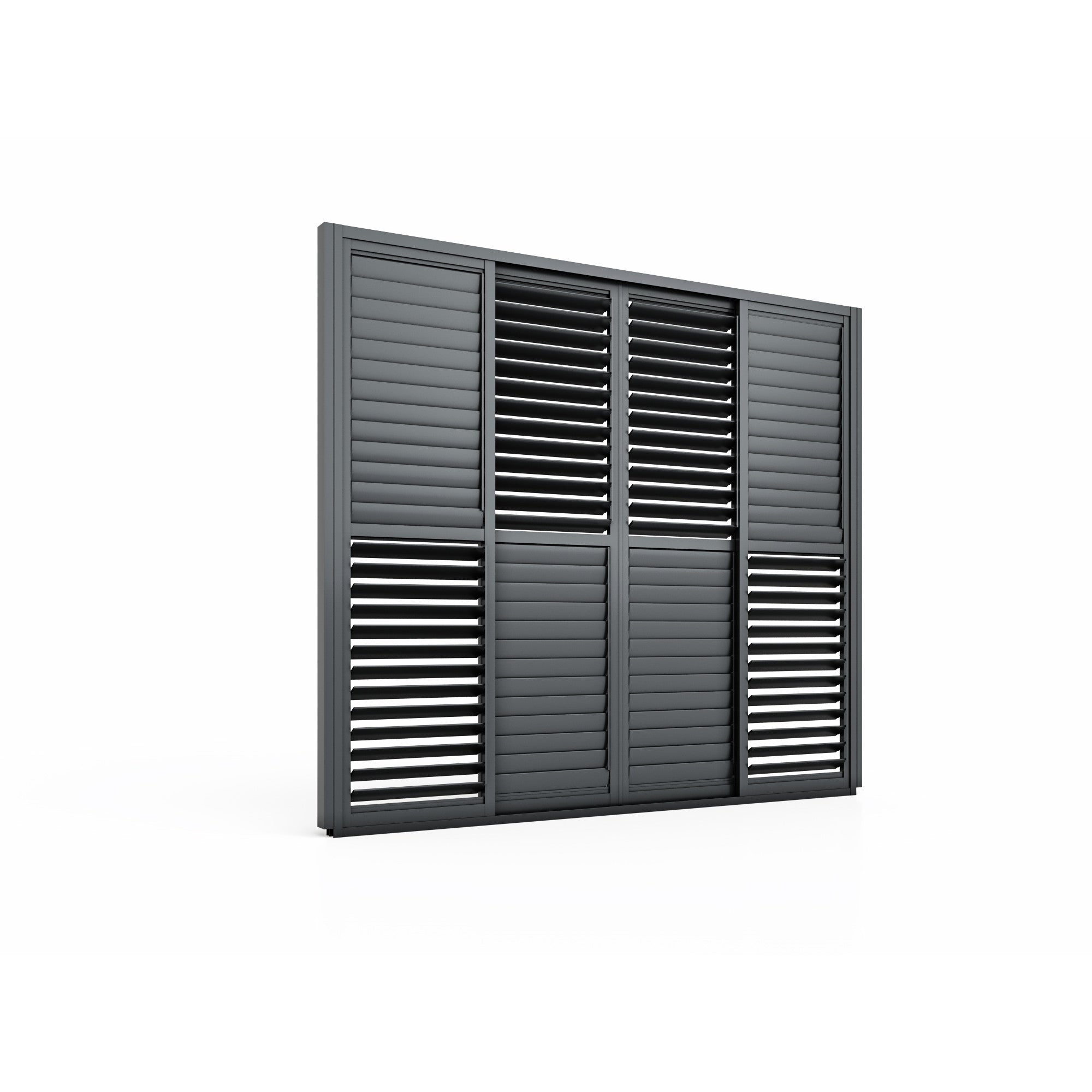 Eden Pergola Sliding Louvre Panel Door 262x222
