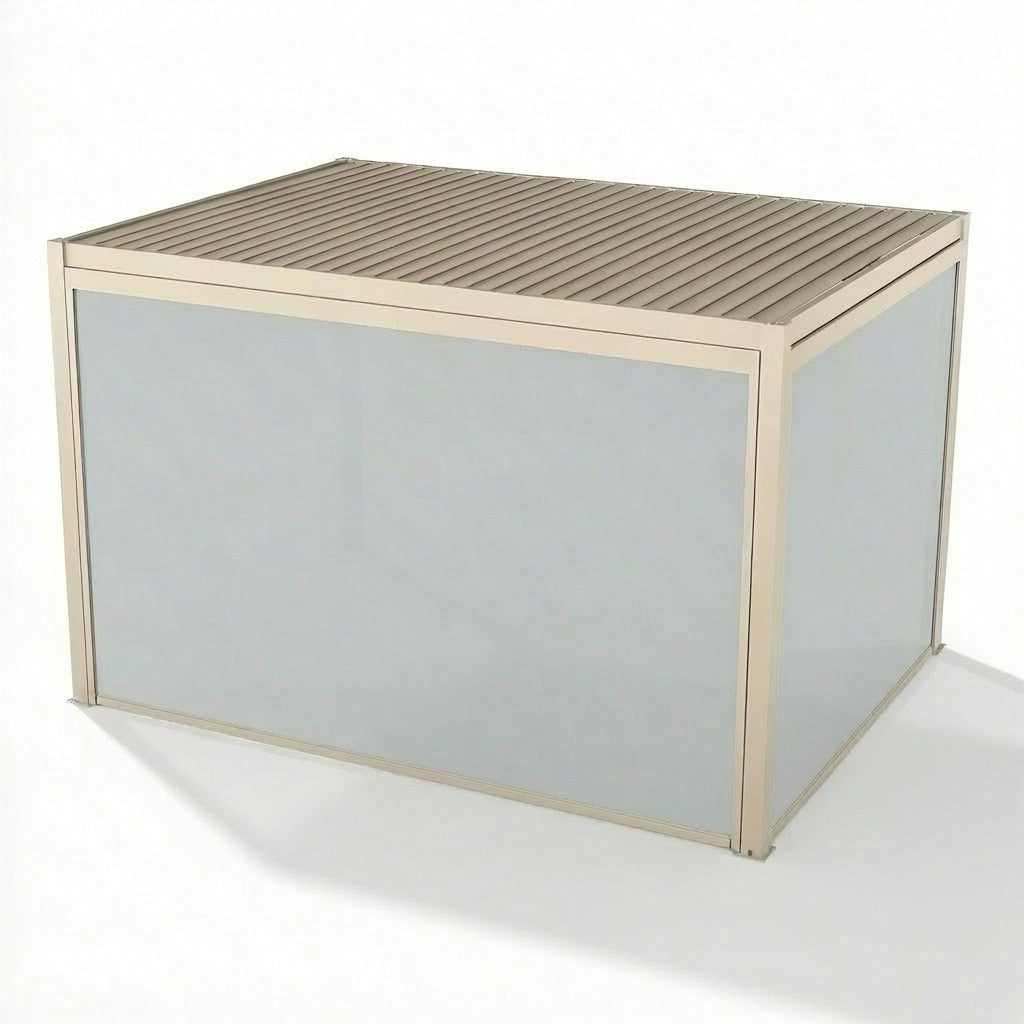 Jupiter Pergola - Zip Blind For 4m Side - Latte