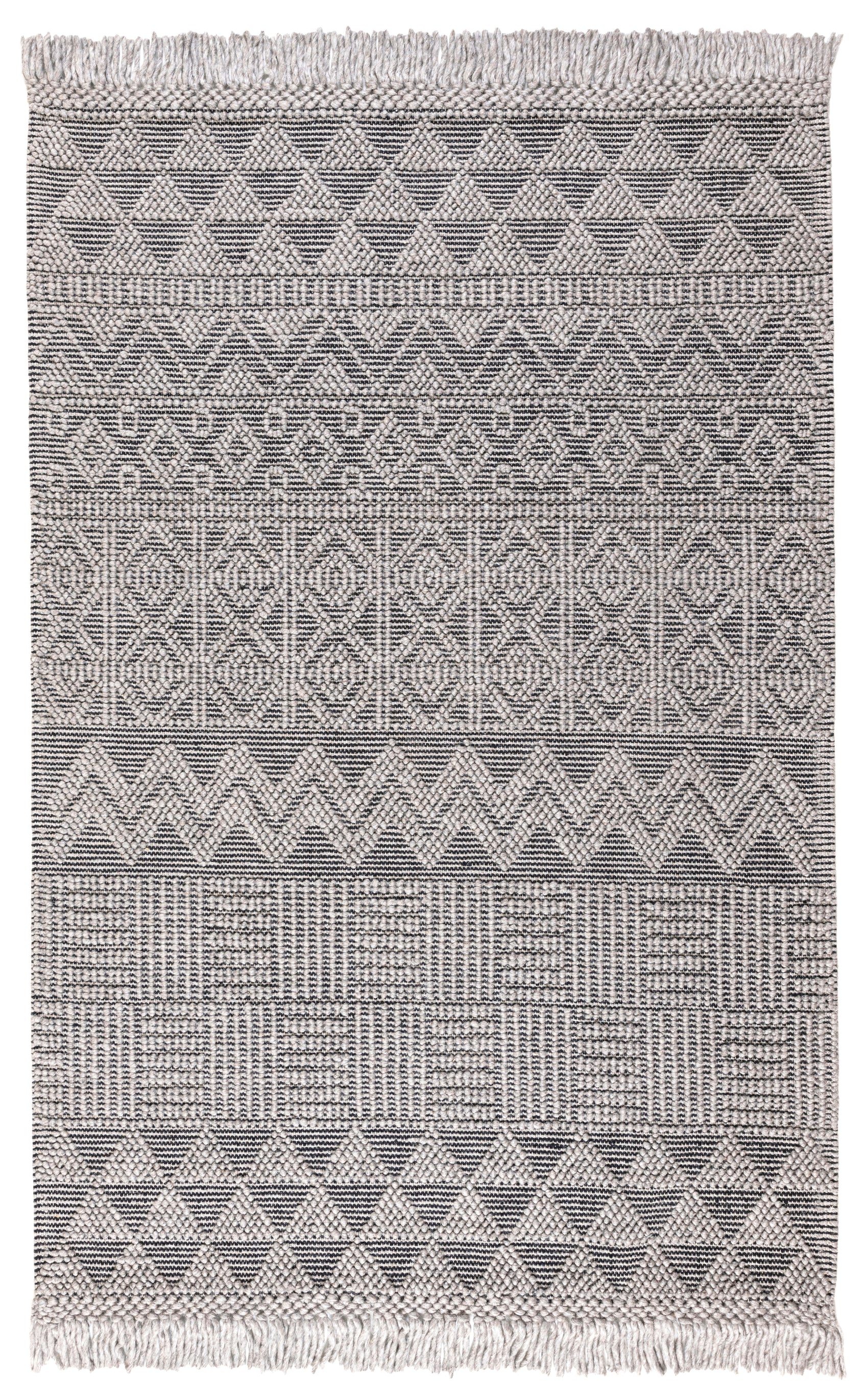 Concept Looms Anya ANYA01 Grey Black Rug