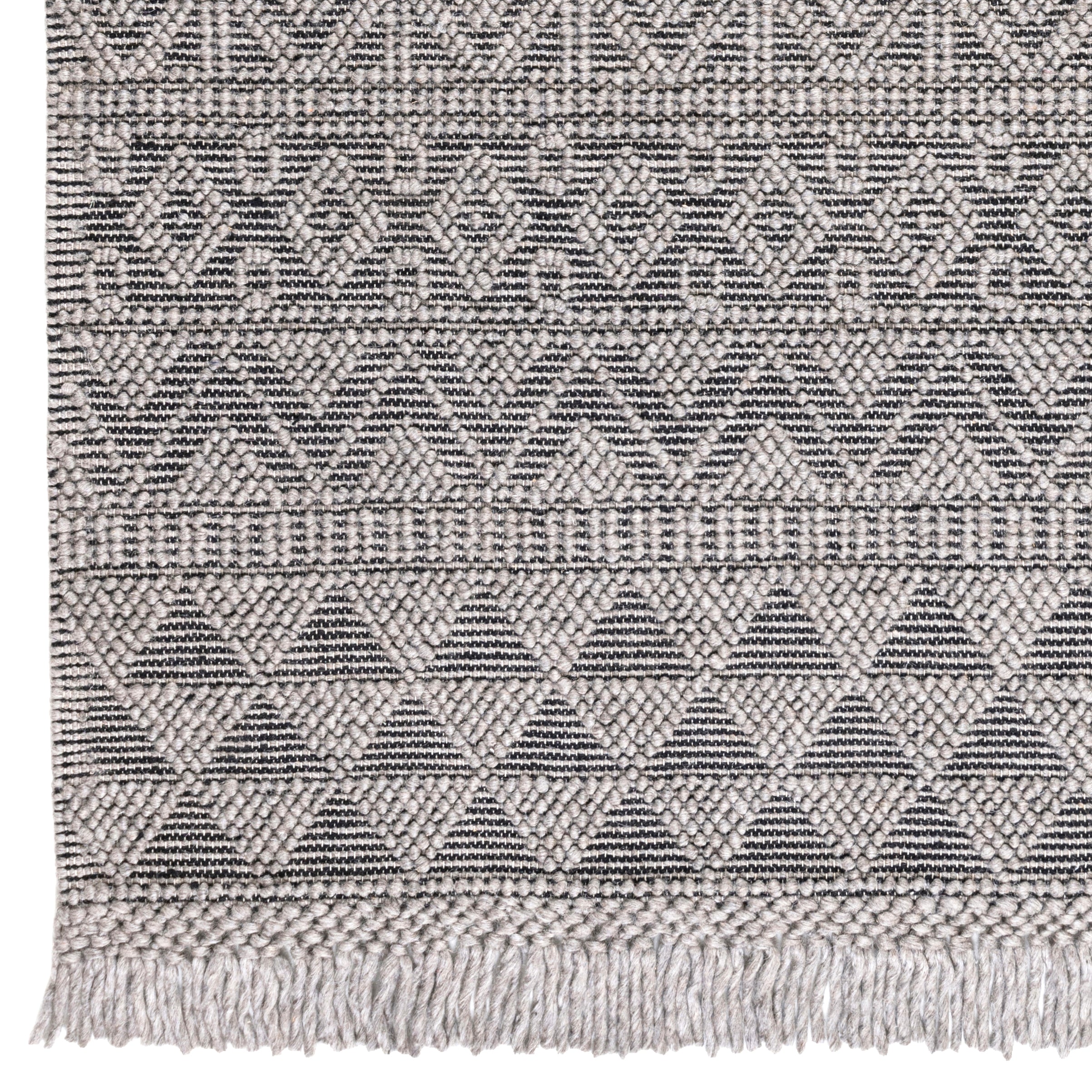 Concept Looms Anya ANYA01 Grey Black Rug