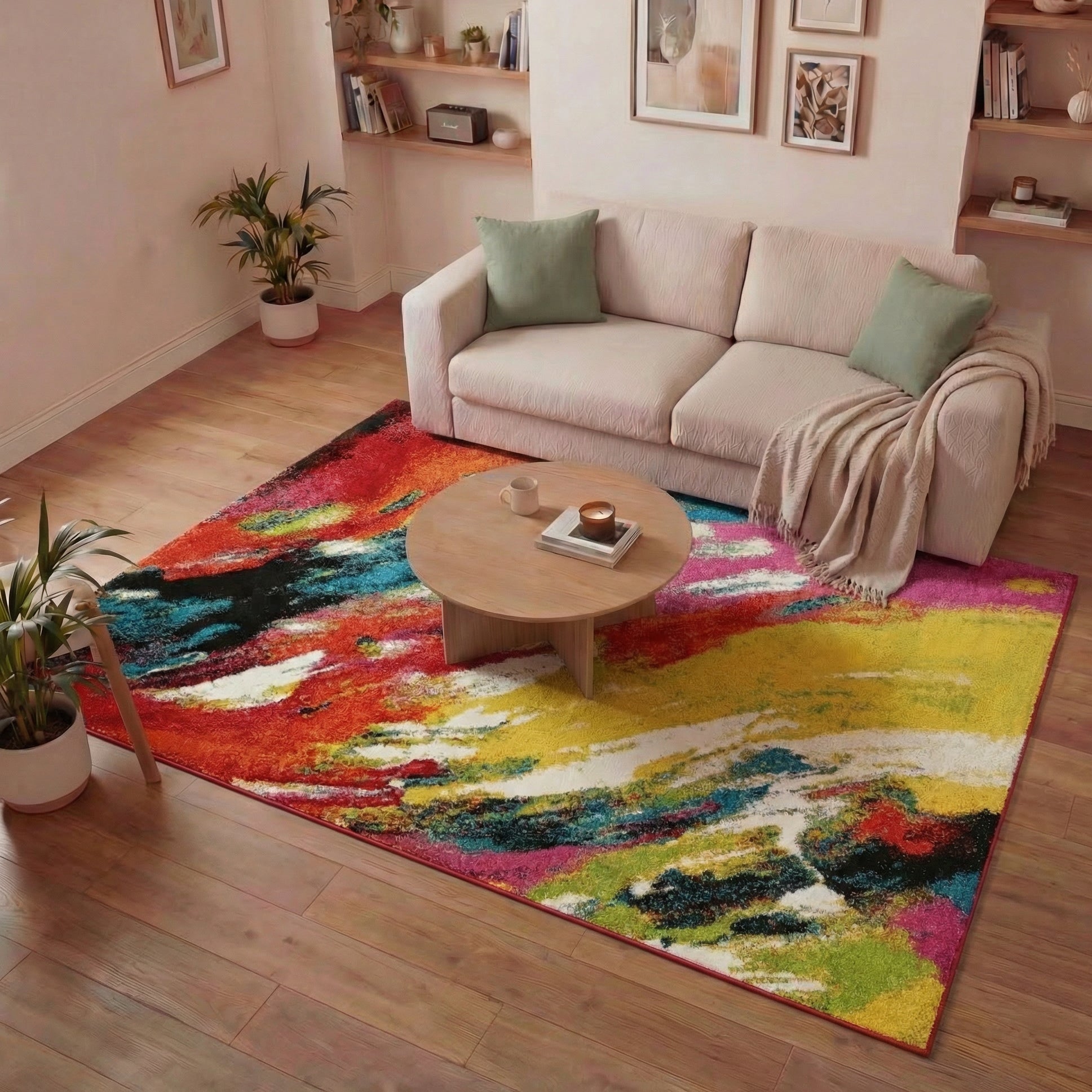 Concept Looms Art Collection ART102 Multi Colour Large Rectangle Rug
