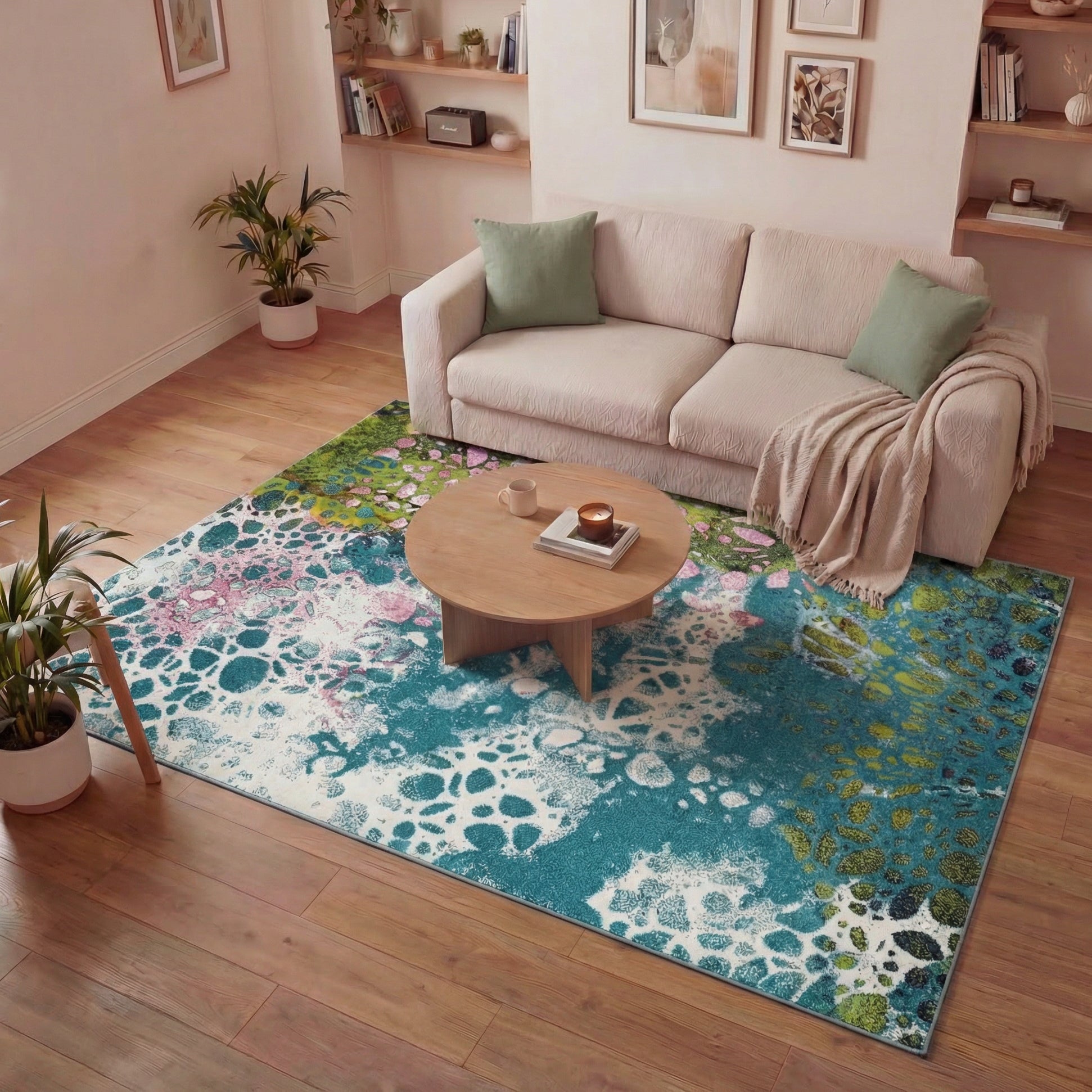 Concept Looms Art Collection ART103 Blue Large Rectangle Rug