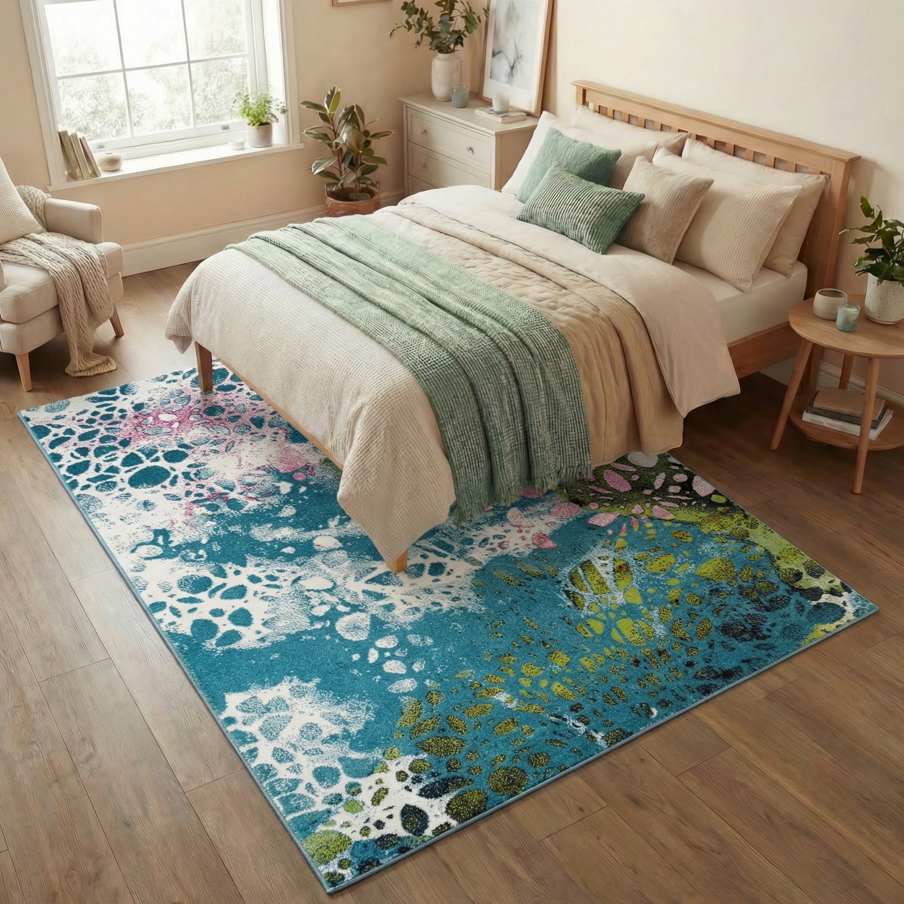 Concept Looms Art Collection ART103 Blue Large Rectangle Rug