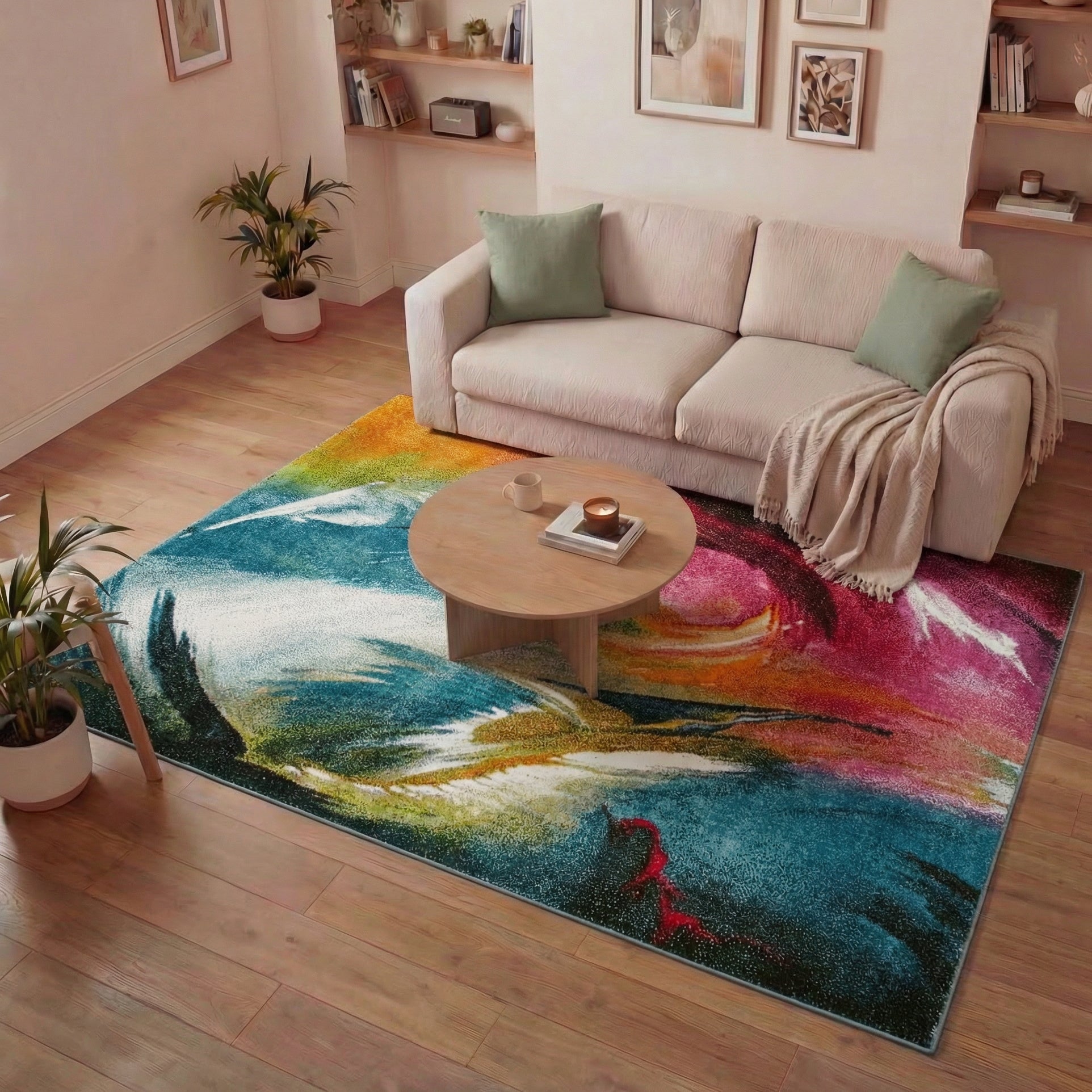 Concept Looms Art Collection ART104 Multi Colour Large Rectangle Rug