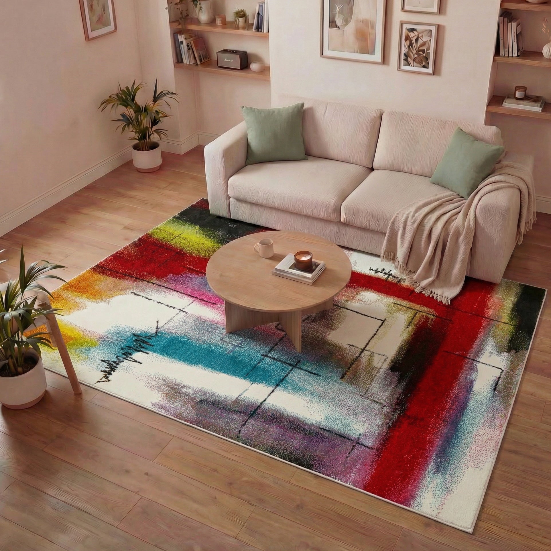 Concept Looms Art Collection ART106 Multi Colour Large Rectangle Rug
