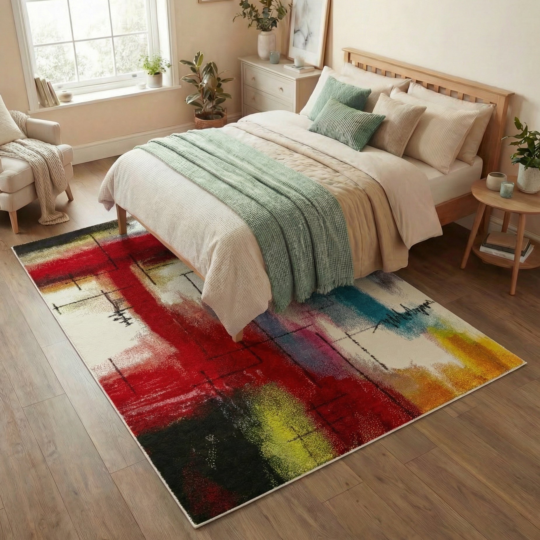 Concept Looms Art Collection ART106 Multi Colour Large Rectangle Rug