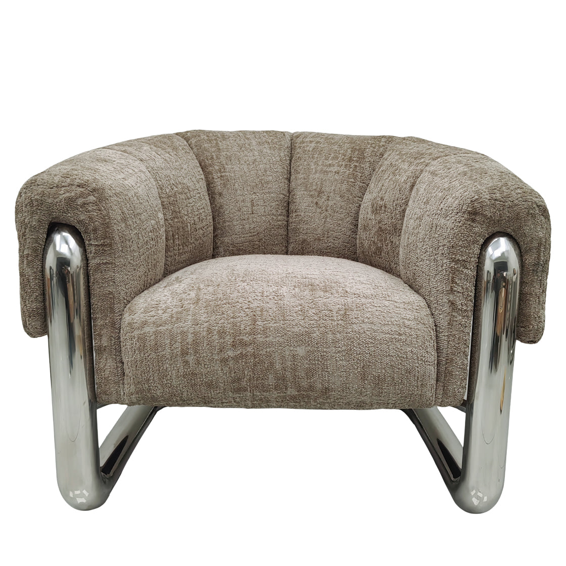 Audrey Dark Beige Chair front