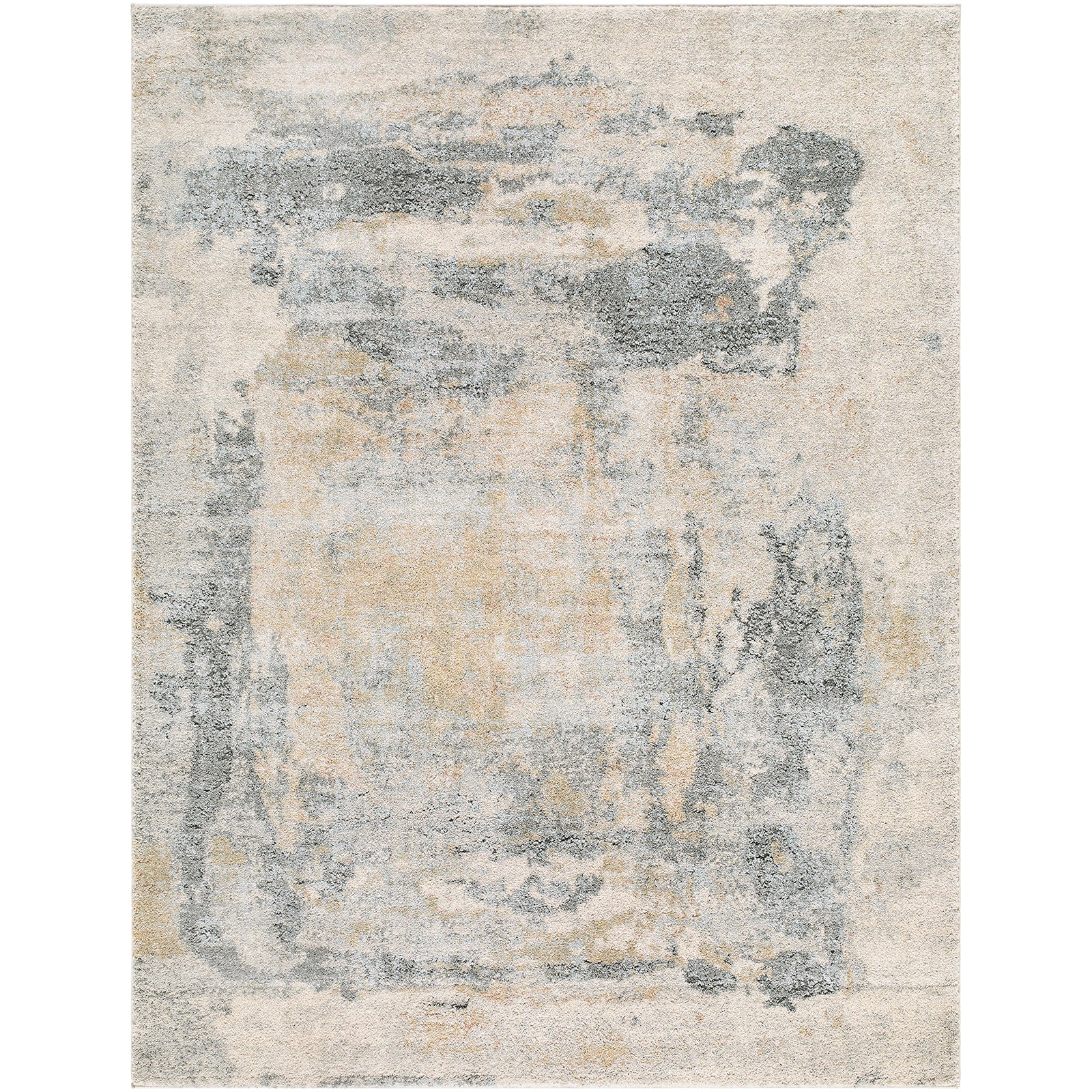 Avellino Abstract Modern Marble High Pile Grey & Blue & Beige Polypropylene & Polyester Rug 160x213cm - product image