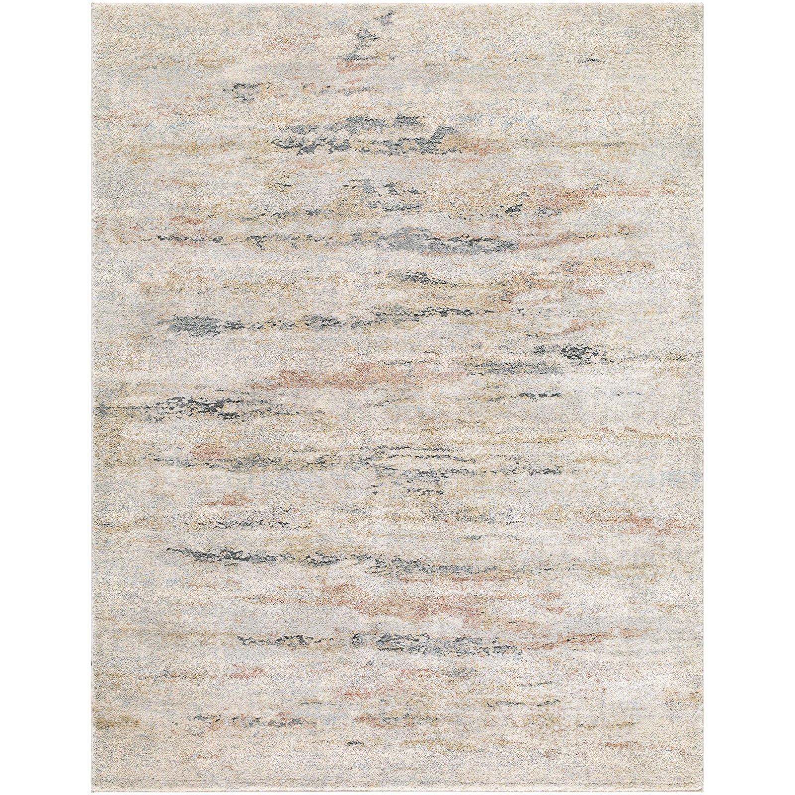 Avellino Abstract Modern Marble High Pile Beige & Grey & Blue Polypropylene & Polyester Rug 160x213cm - product image