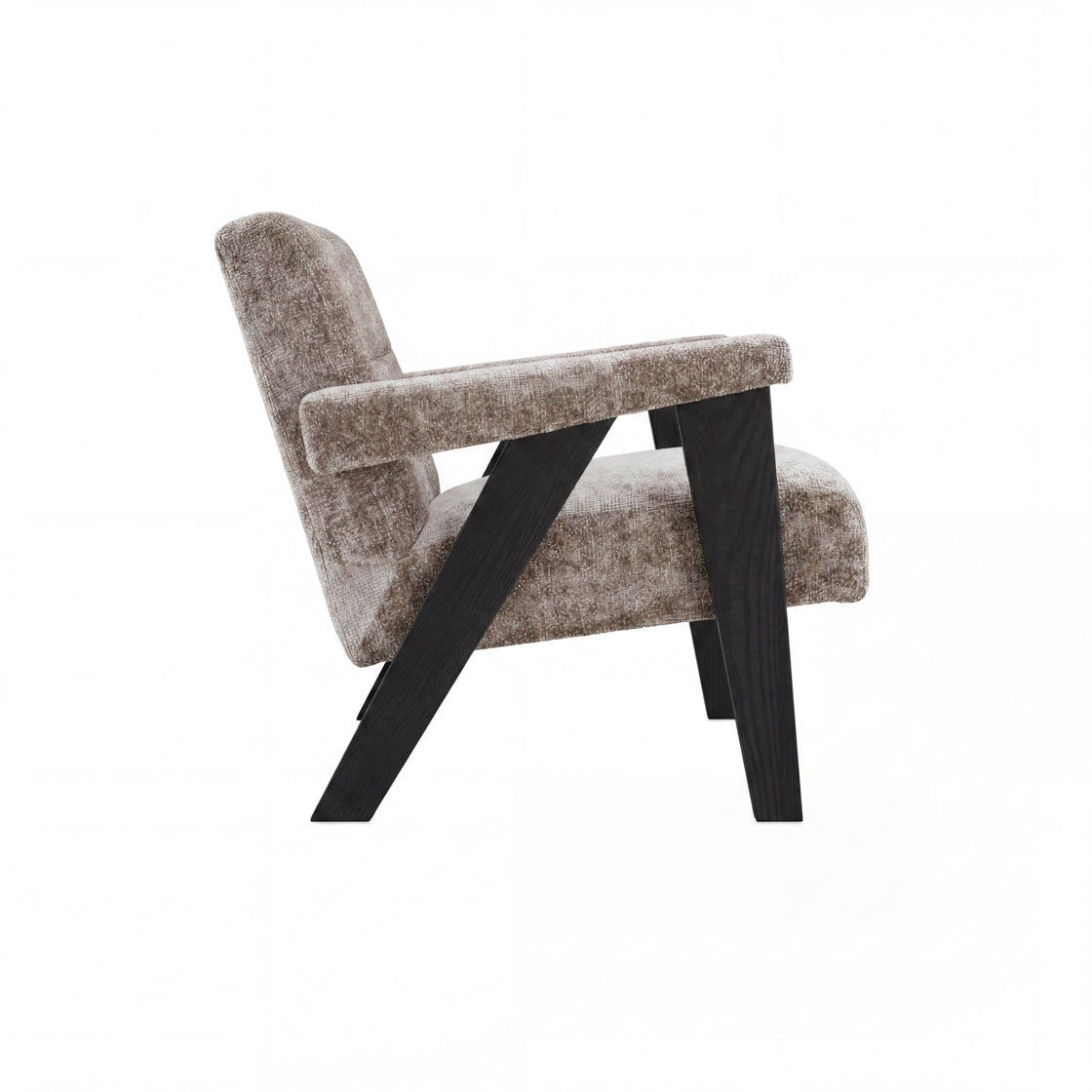 Abel Tuscan Black Chair side