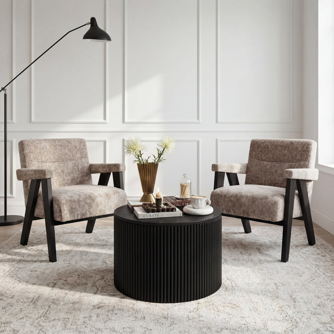 Abel Tuscan Black Chair lifestyle