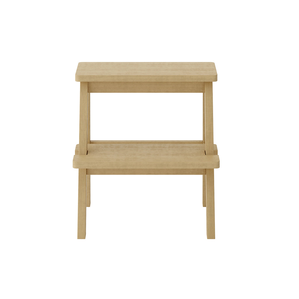 Addie Natural Pine Wood Stool Side Table