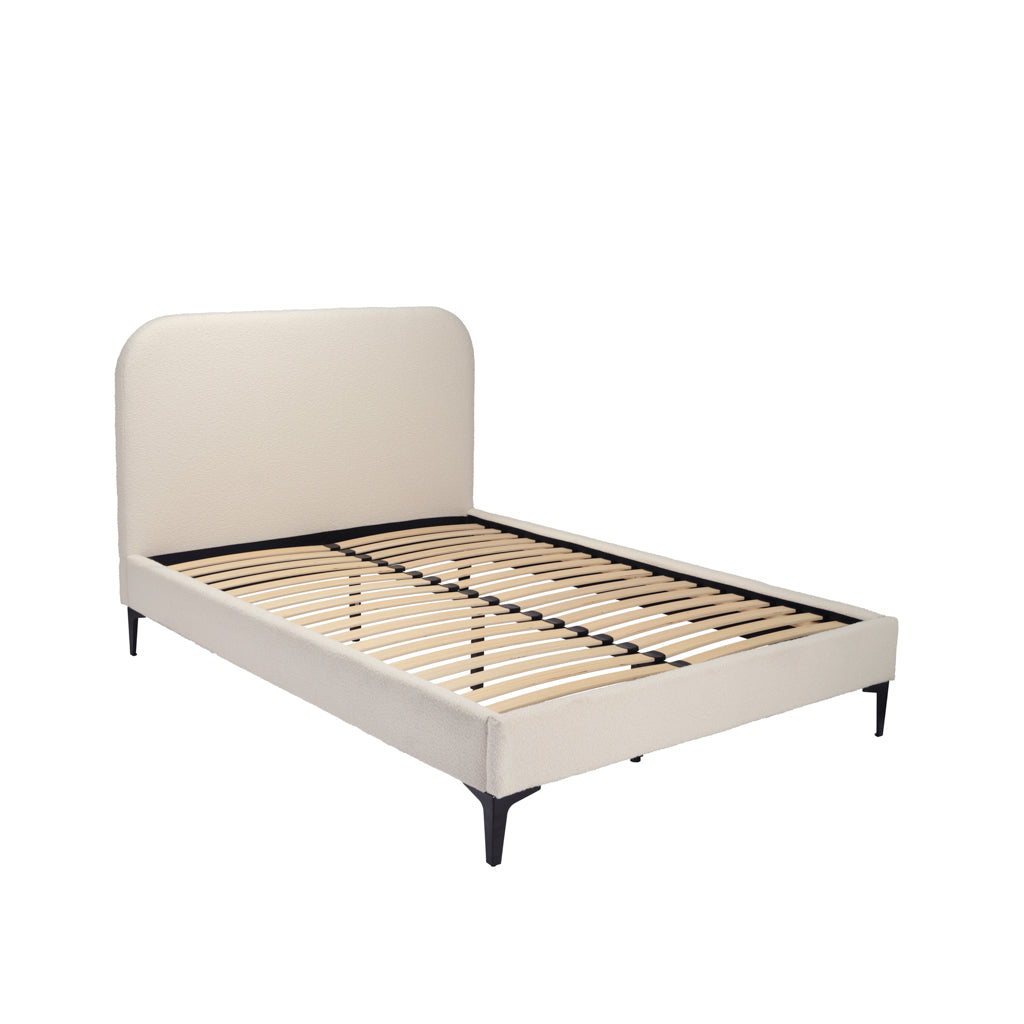 Albany Ivory Boucle Double Bed
