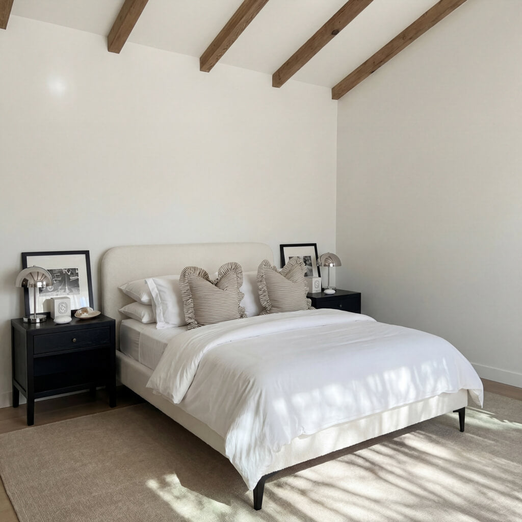 Albany Ivory Boucle King Size Bed