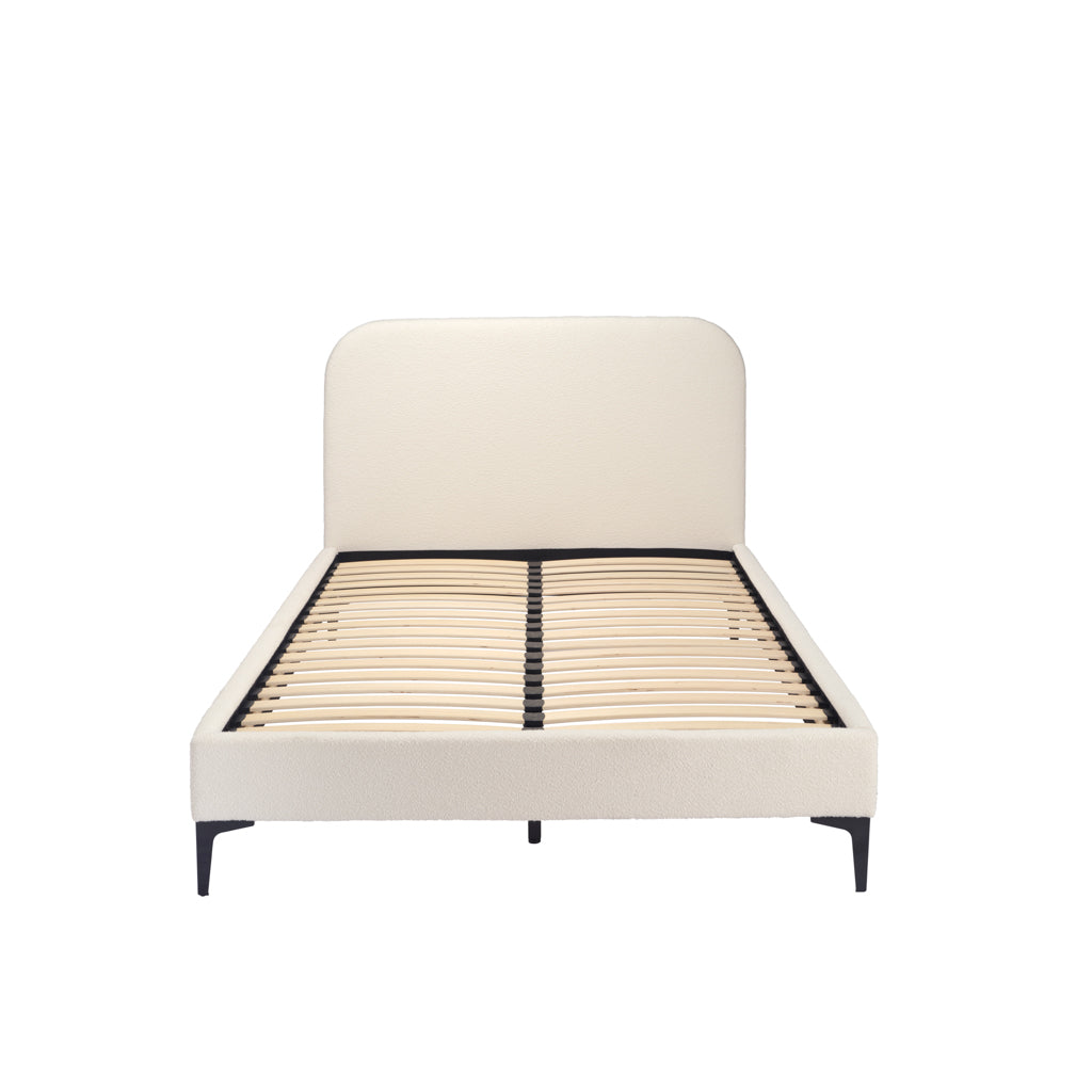 Albany Ivory Boucle Double Bed