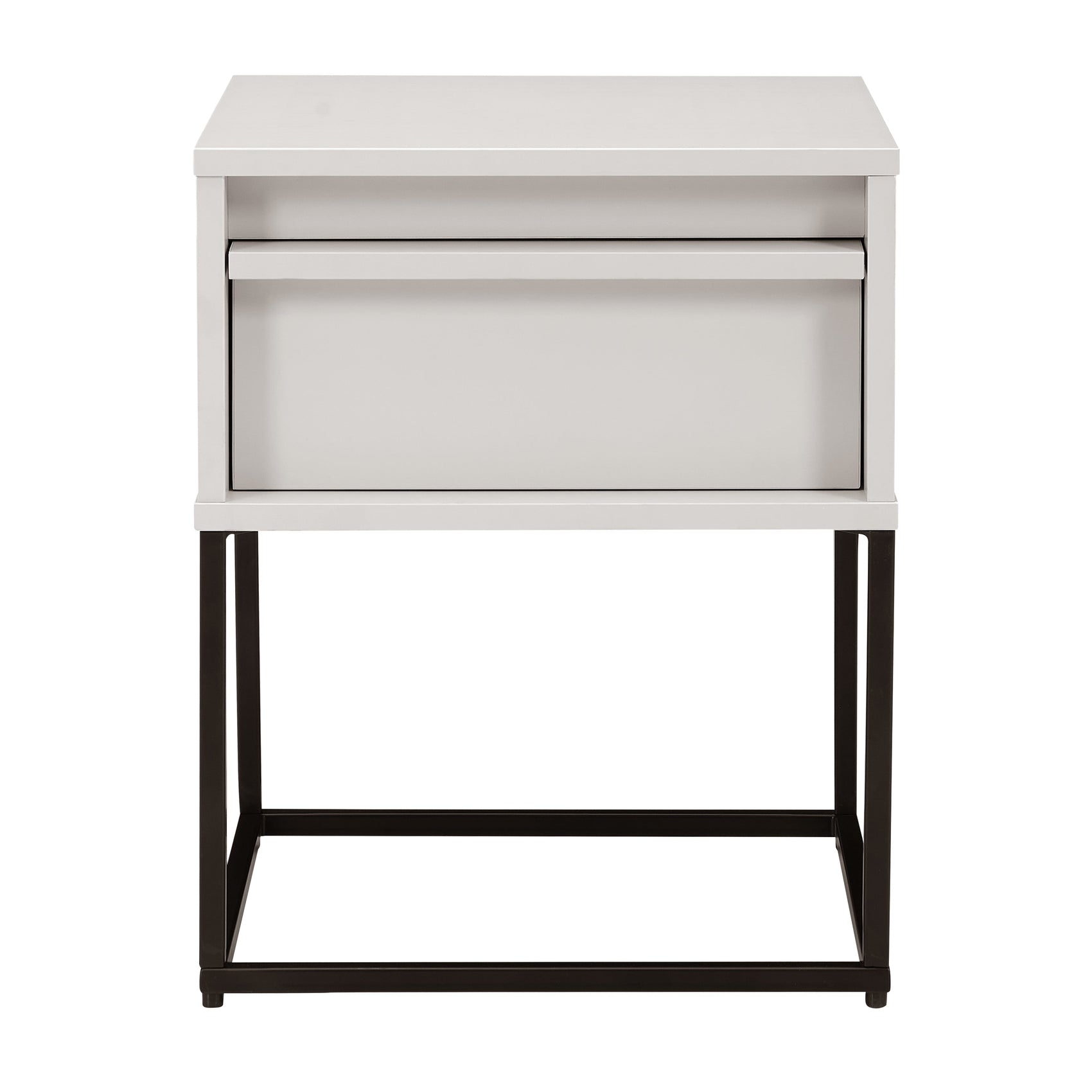 Albion Stone Grey Bedside Table