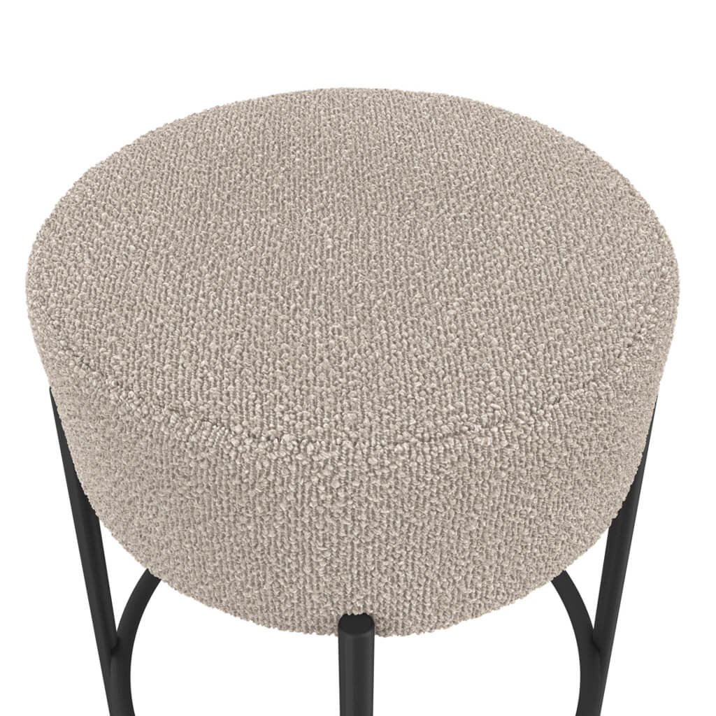 Anais Buff Taupe Boucle Counter Stool