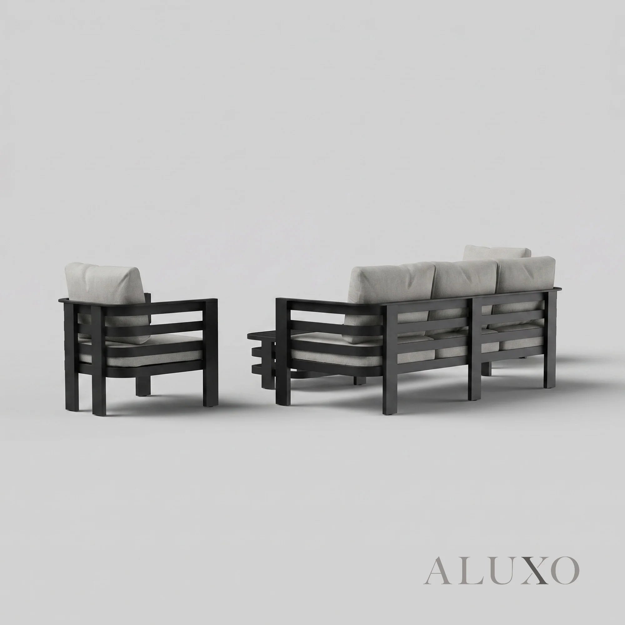 Andros Outdoor Lounge Set - Onyx - 5 Seater