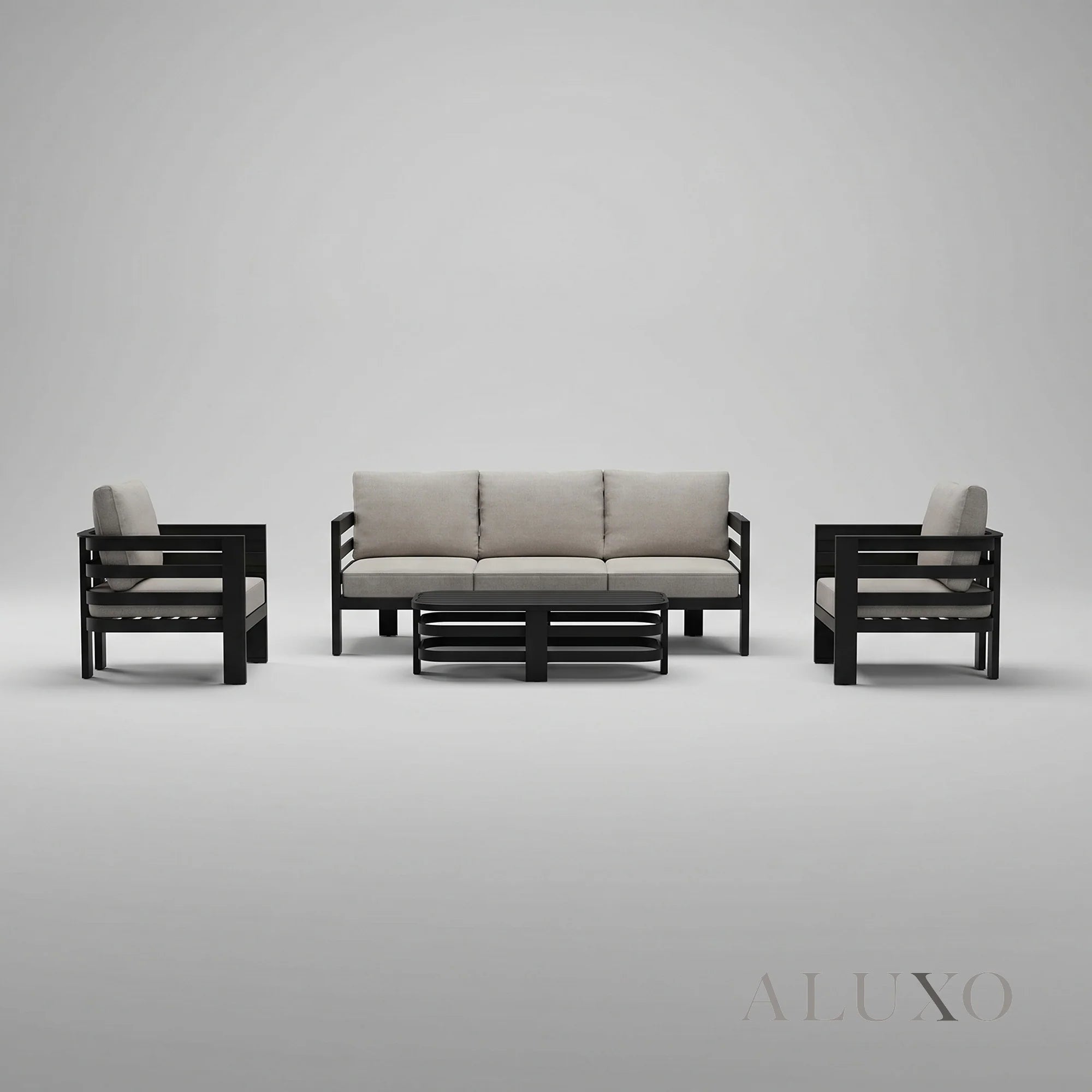 Andros Outdoor Lounge Set - Onyx - 5 Seater