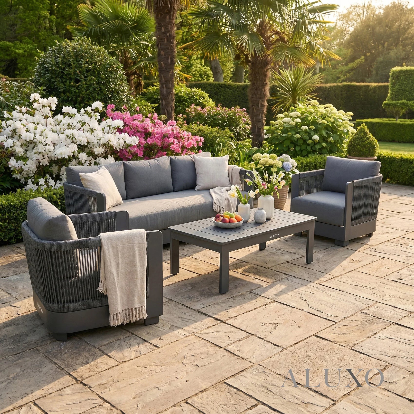Ares Outdoor Lounge Set - Onyx - 5 Seater