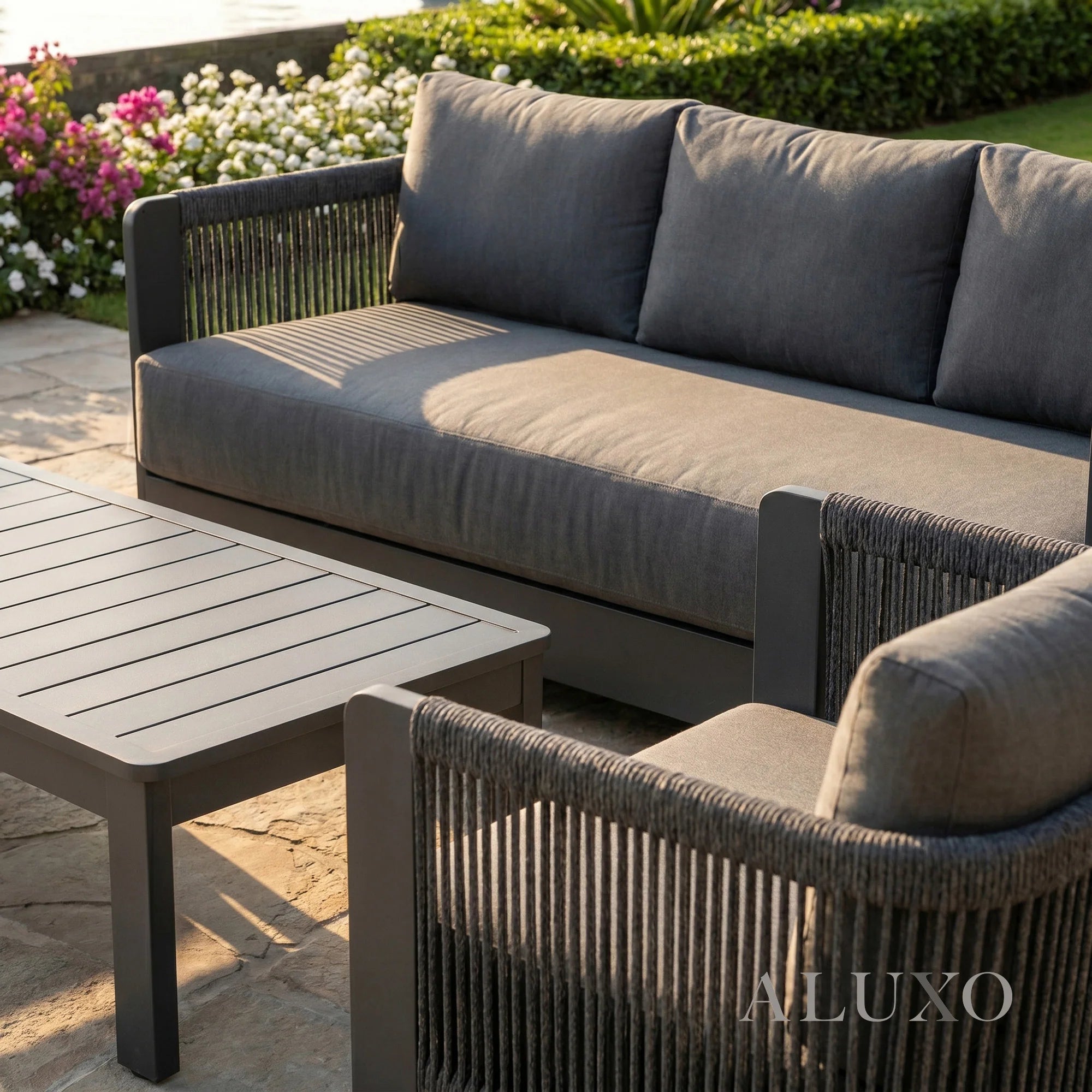 Ares Outdoor Lounge Set - Onyx - 5 Seater