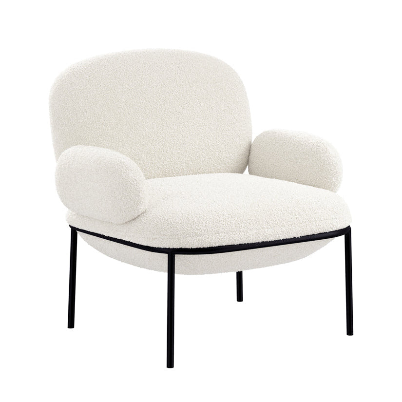 Avery Ivory Sherpa Boucle Armchair