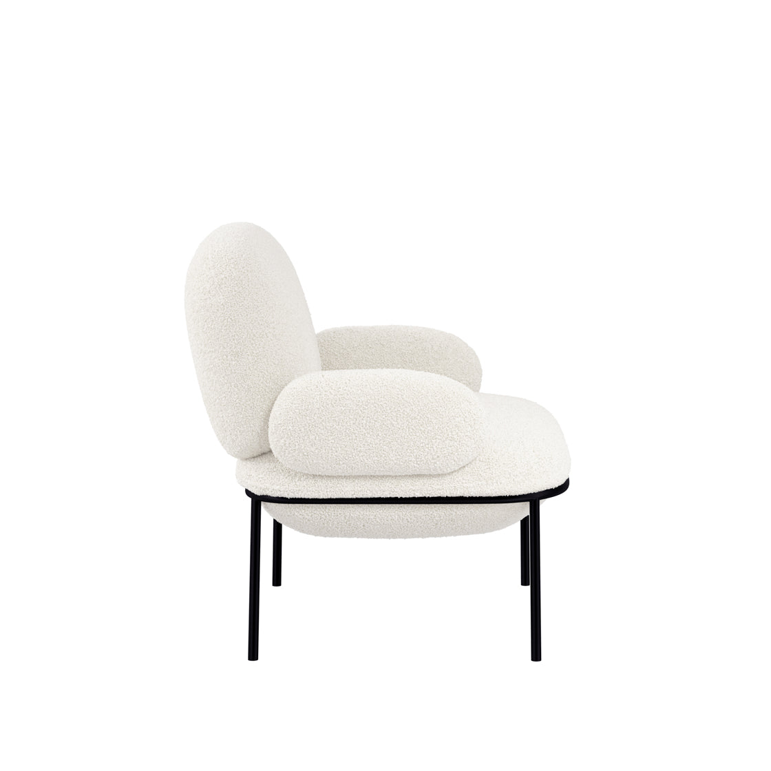 Avery Ivory Sherpa Boucle Armchair
