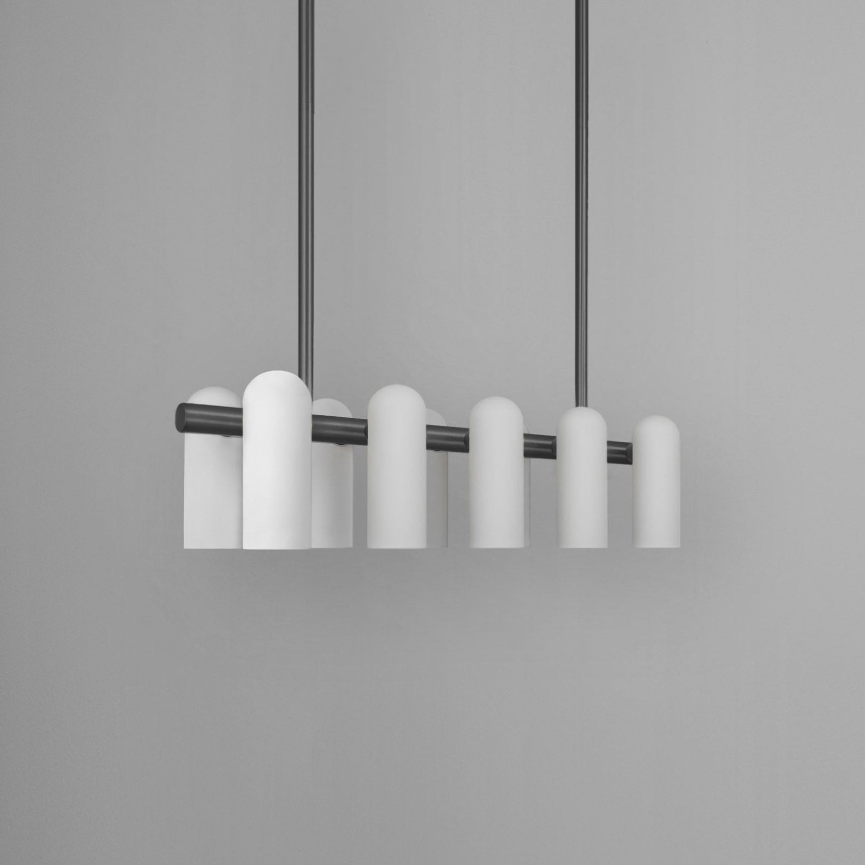 Schwung Odyssey Linear Chandelier Black Gunmetal | Small